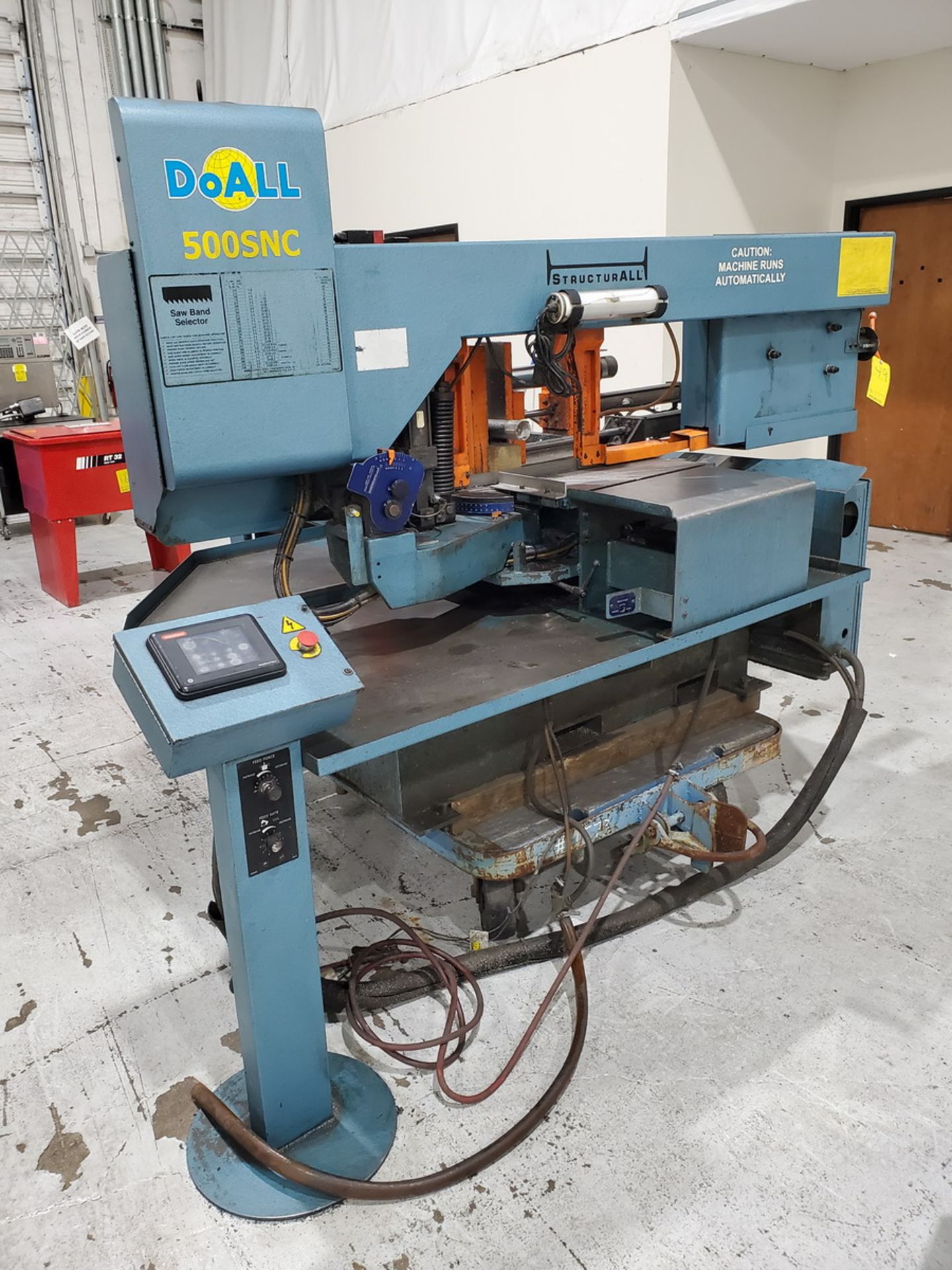 DoAll 500SNC 14" x 20" Horizontal Bandsaw (No Tag) W/ Automatic Feed, W/ Quick Panel Controller; - Image 2 of 21