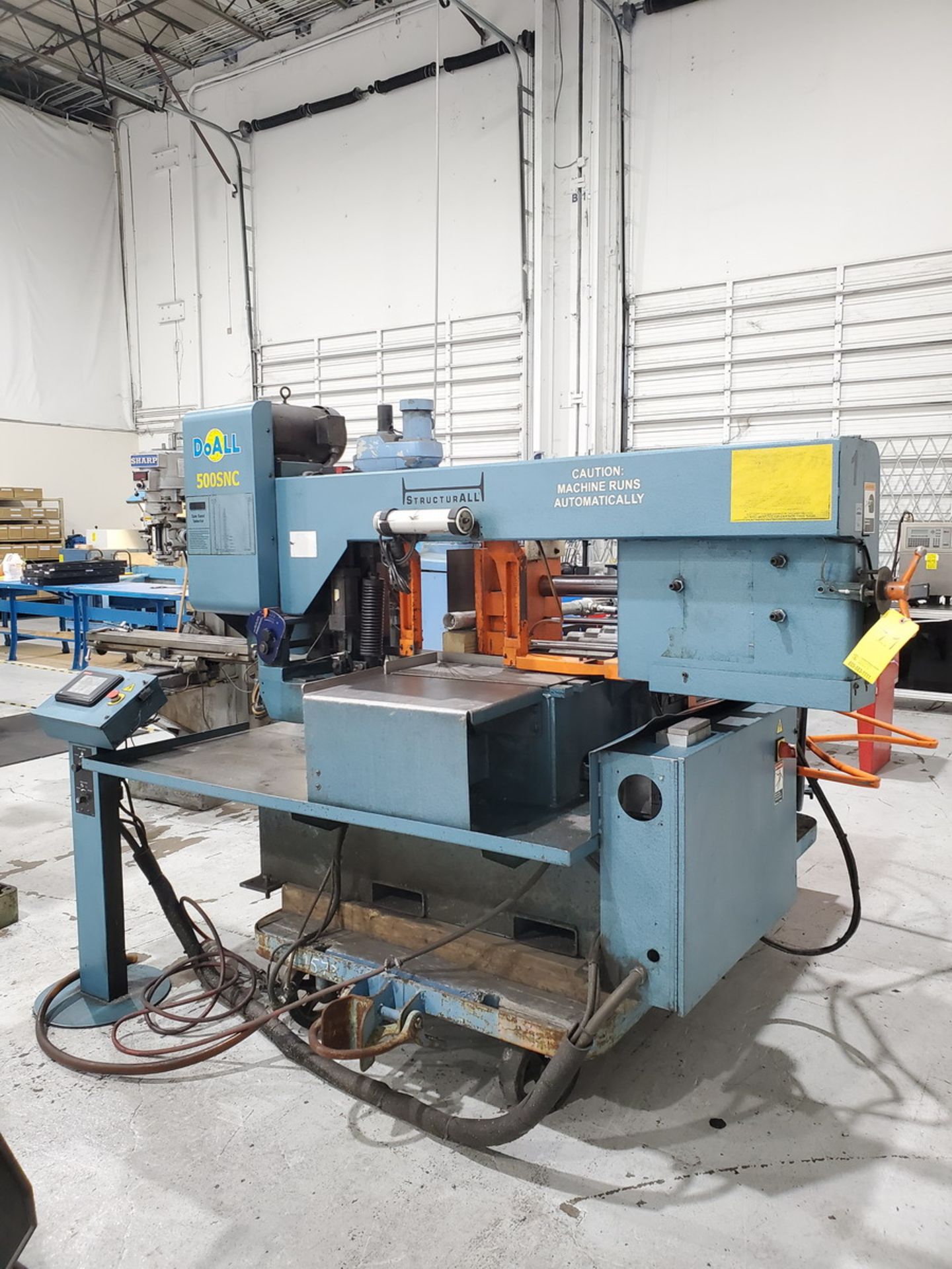 DoAll 500SNC 14" x 20" Horizontal Bandsaw (No Tag) W/ Automatic Feed, W/ Quick Panel Controller; - Image 3 of 21