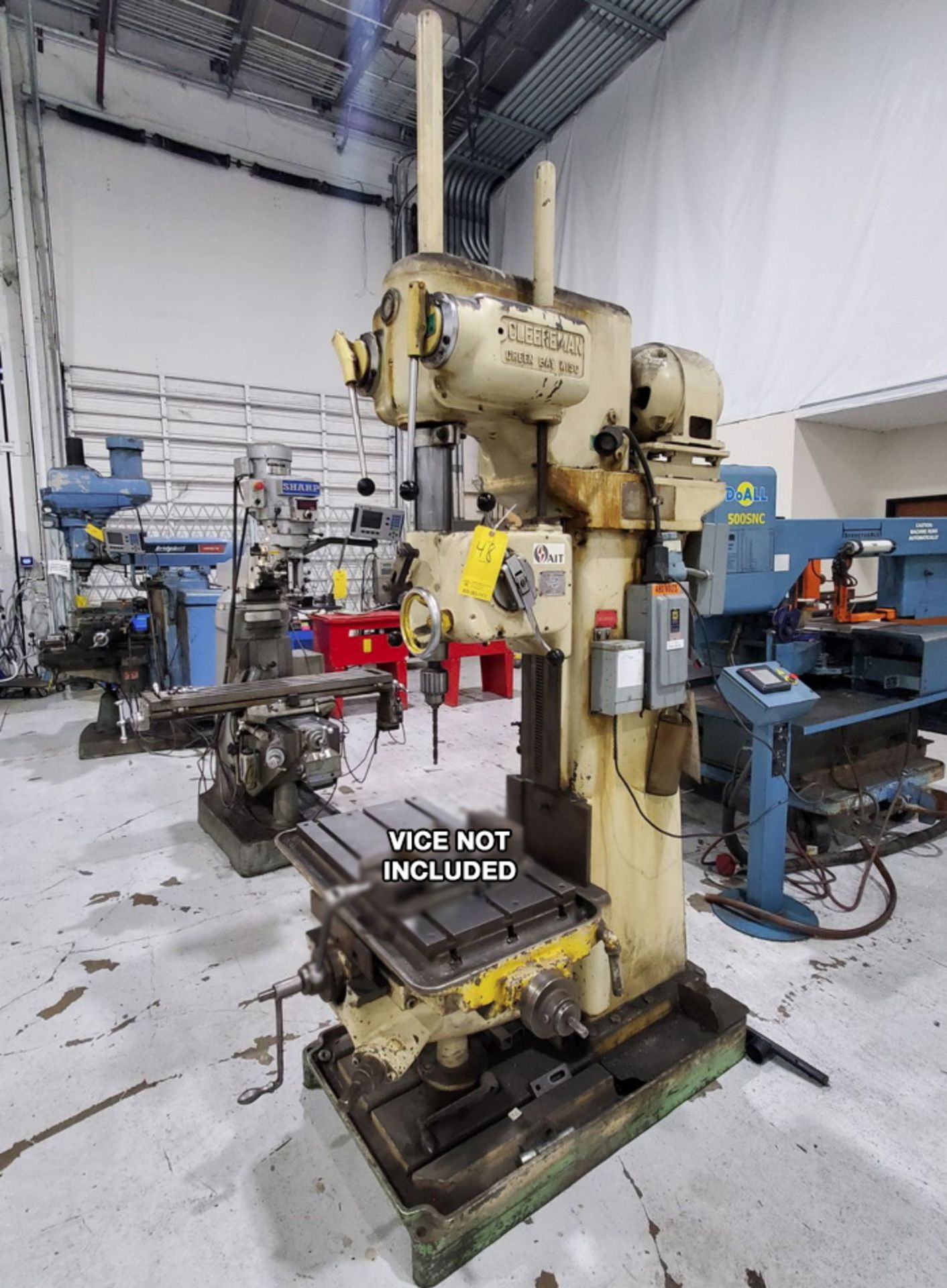 Cleerman 28" Drill Press (No Tag) 480V; 30" x 16-1/2" Slot Table; VICE NOT INCLUDED - Image 3 of 19