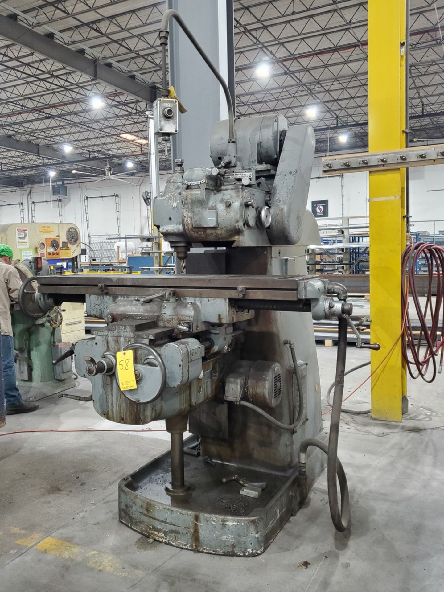 Van Norman 28A Vertical Milling Machine Size: 2; W/ 58" x 13" Slot Table - Image 3 of 18