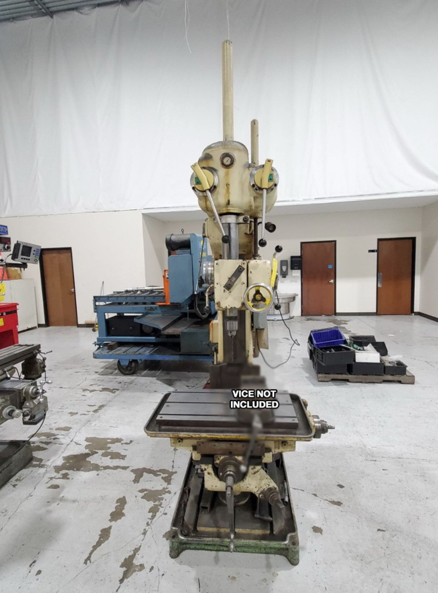 Cleerman 28" Drill Press (No Tag) 480V; 30" x 16-1/2" Slot Table; VICE NOT INCLUDED