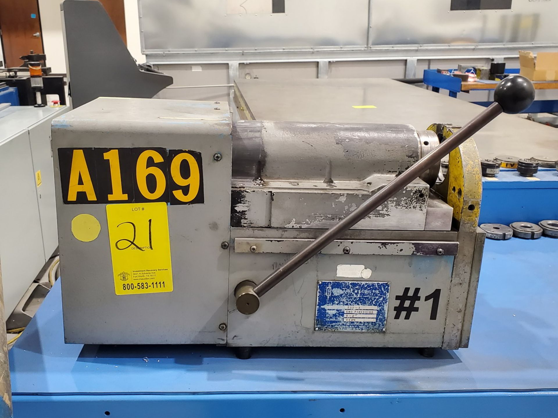 Clark & Lewis 2SD-3 End Finishing Machine Size: 0-2"; W/ Tooling - Image 2 of 12