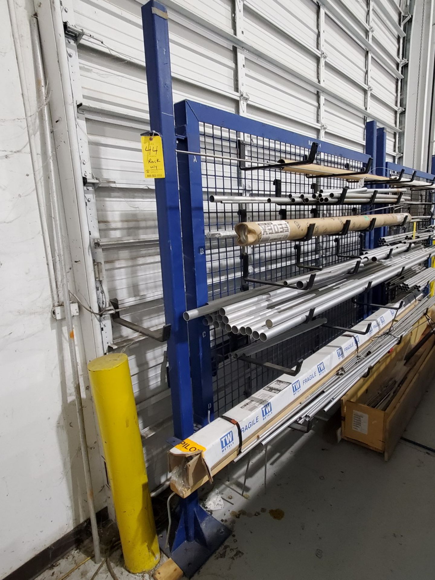 Steel Material Rack 99"W x 96"H (Tubing Excluded)