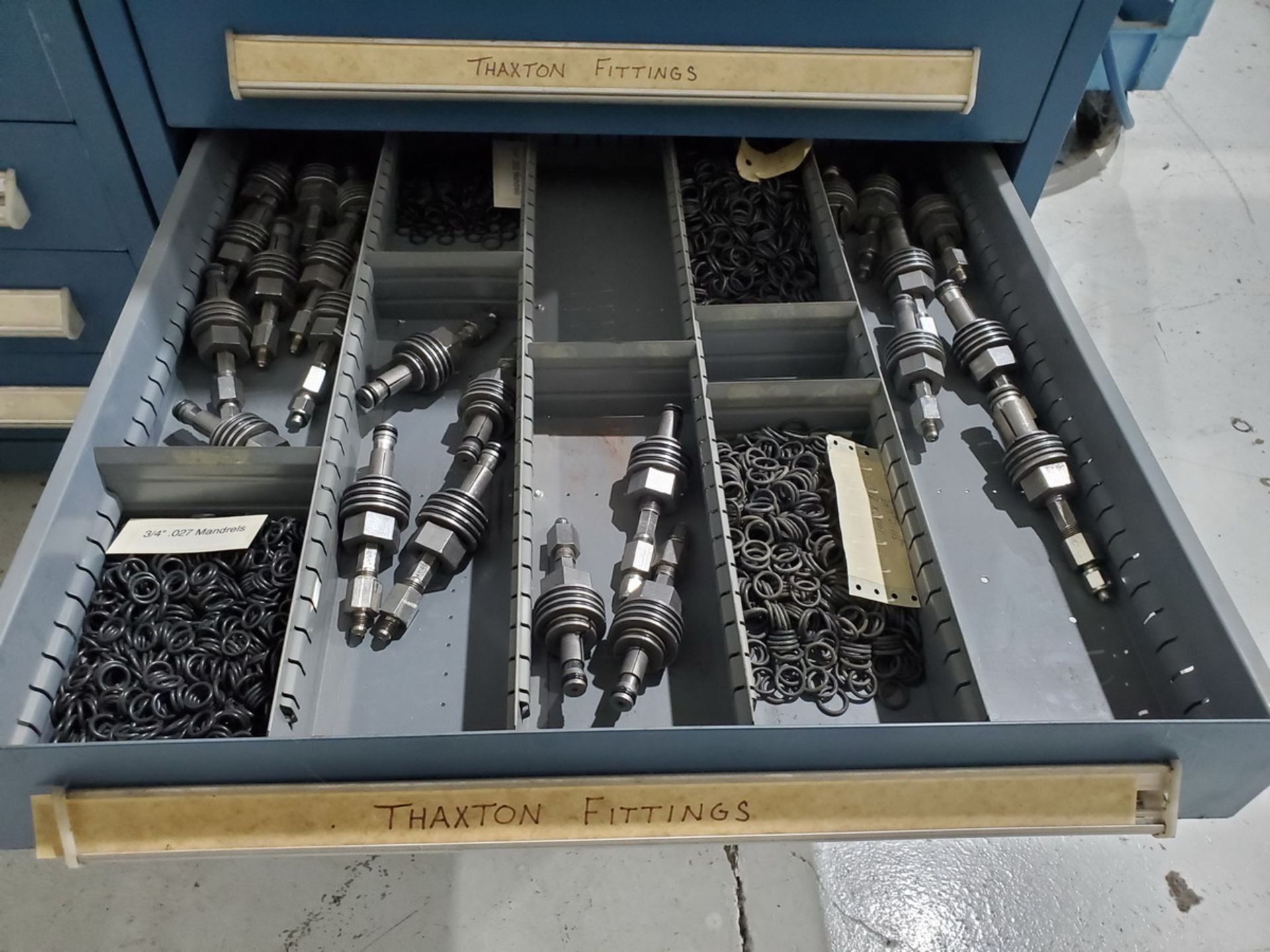 Pressure Test Machine Tooling To Include But Not Limited To: Assorted Fittings (Exclude (2) Drawers - Image 8 of 16