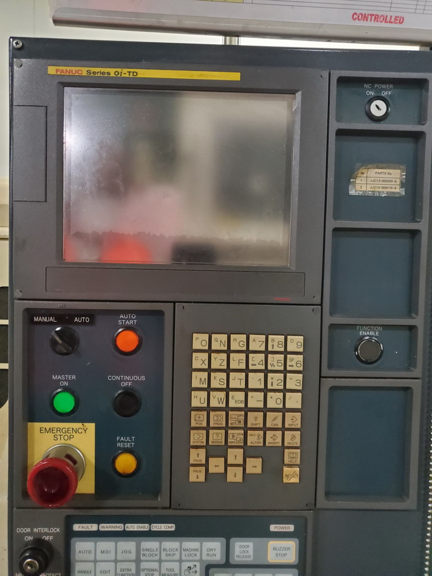 2012 Fuji TN-300 NC Lathe AC200V, 3PH, 60HZ; W/ Fanuc Series OI-TD Controller; W/ 10-Tool Turret - Image 5 of 14