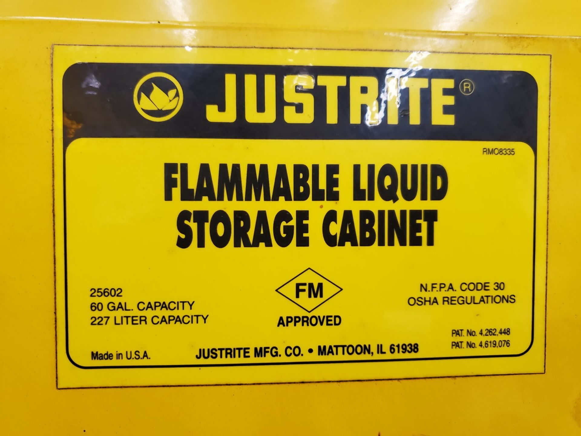 Just-Rite Flammable Locker 60gal Cap. - Image 3 of 3