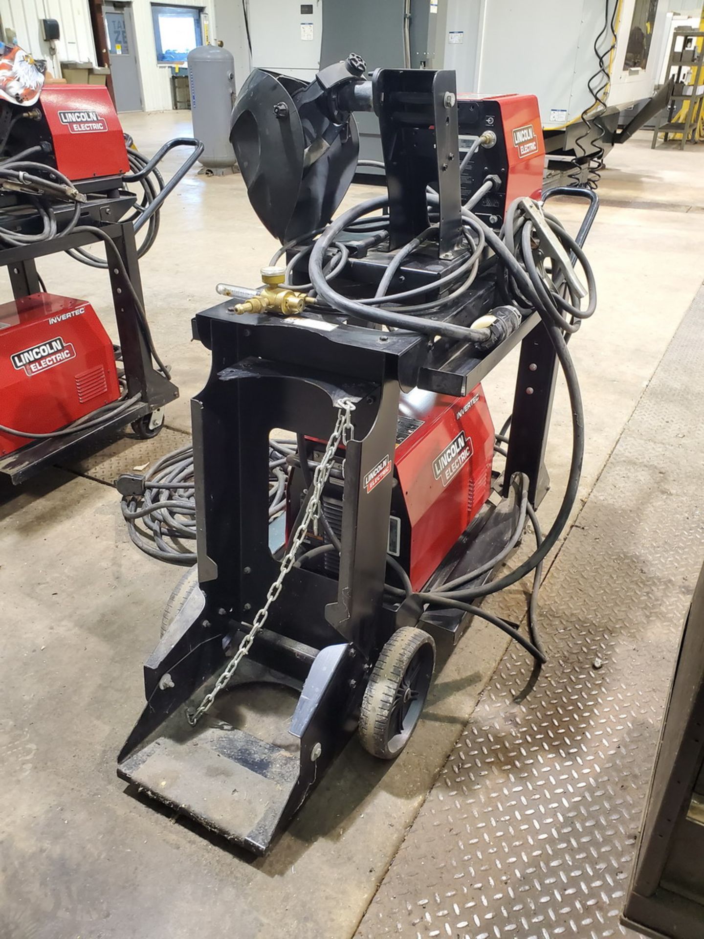 LE Invertec Stick Welder 200-575V, 1/3PH, 50/60HZ, 350A; W/ LF-72 Wire Feeder - Image 5 of 8