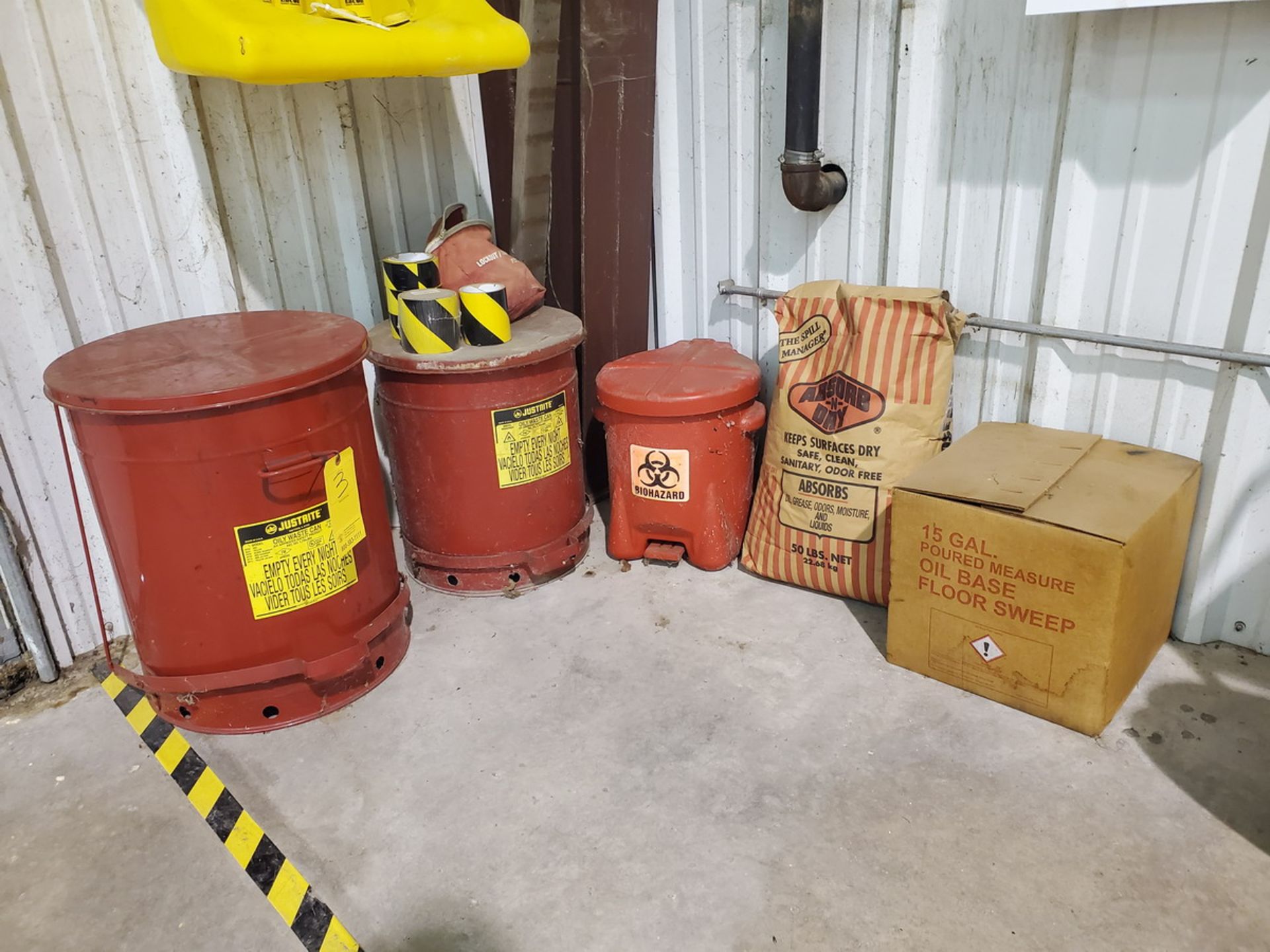 Oily Waste Cans W/ Assorted Absorbent - Image 3 of 3