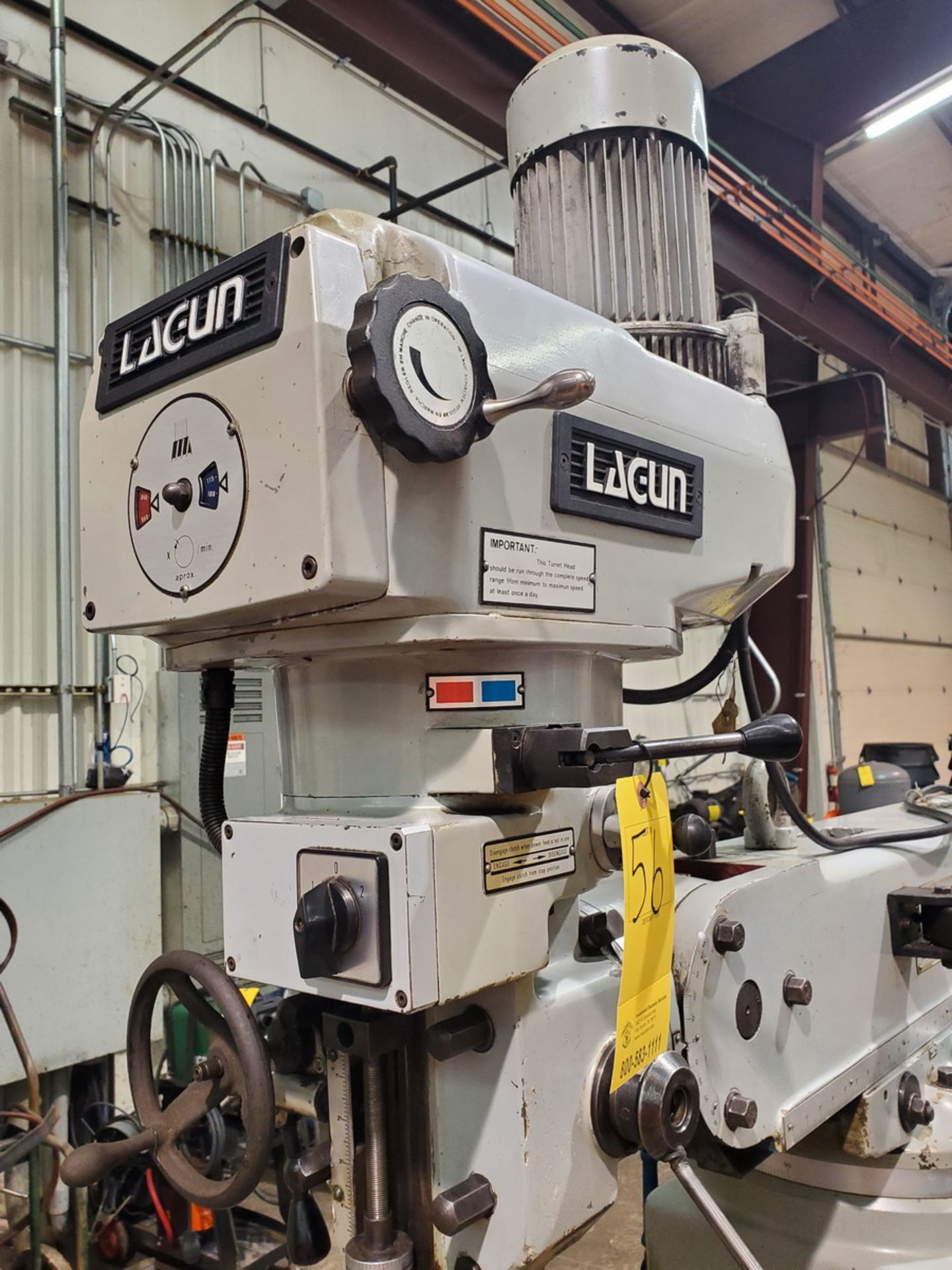 Lagun FTV 2 Turret Milling Machine W/ Acu-Rite Controller; 50" x 10" Slotted Table - Image 9 of 14