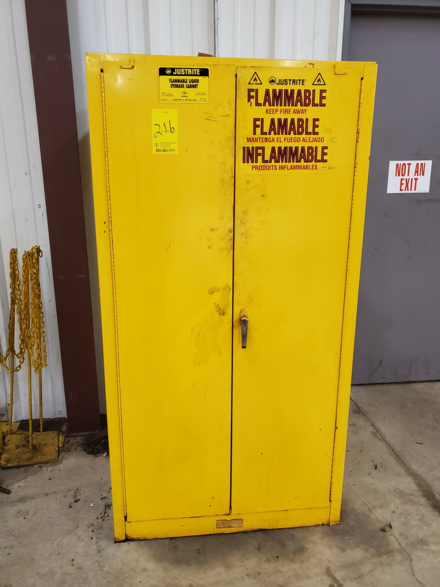 Just-Rite Flammable Locker 60gal Cap.