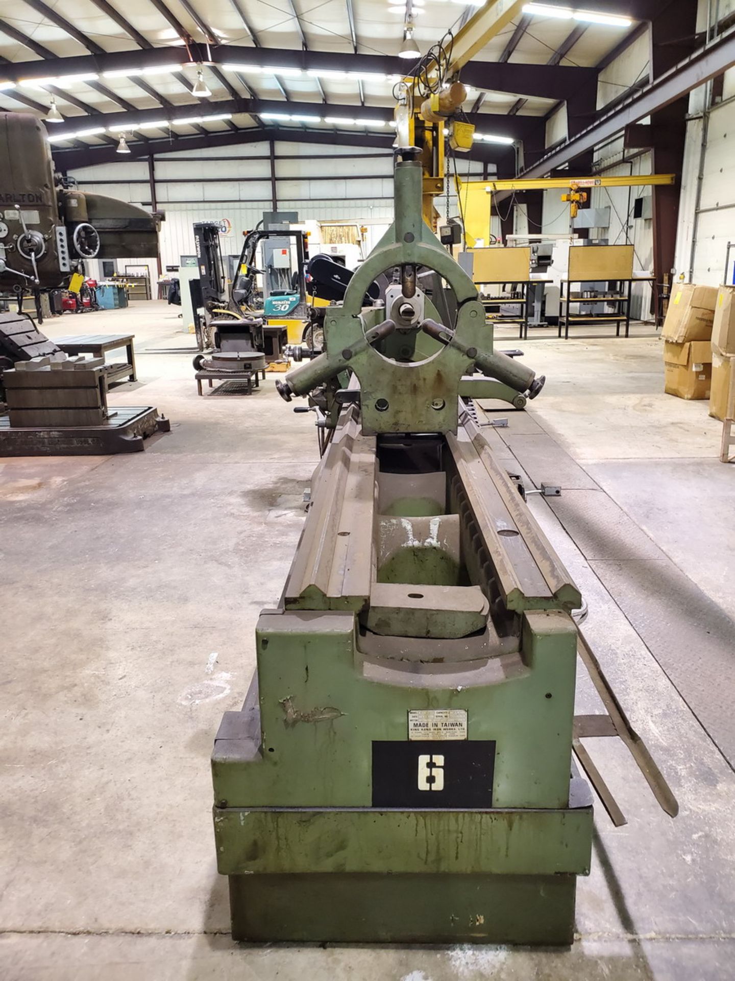 Kingston HR4000 34" Lathe 220/440V, 20HP Motor, 60HZ, W/ Tailstock, Steadyrest, 13"I.D, 4-Jaw Chuck, - Image 17 of 22