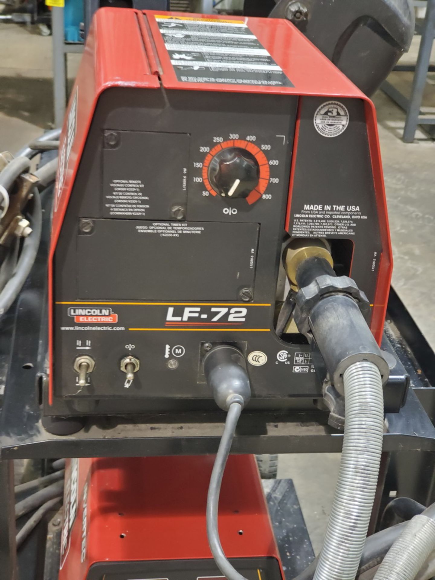 LE Invertec Stick Welder 200-575V, 1/3PH, 50/60HZ, 350A; W/ LF-72 Wire Feeder - Image 8 of 8