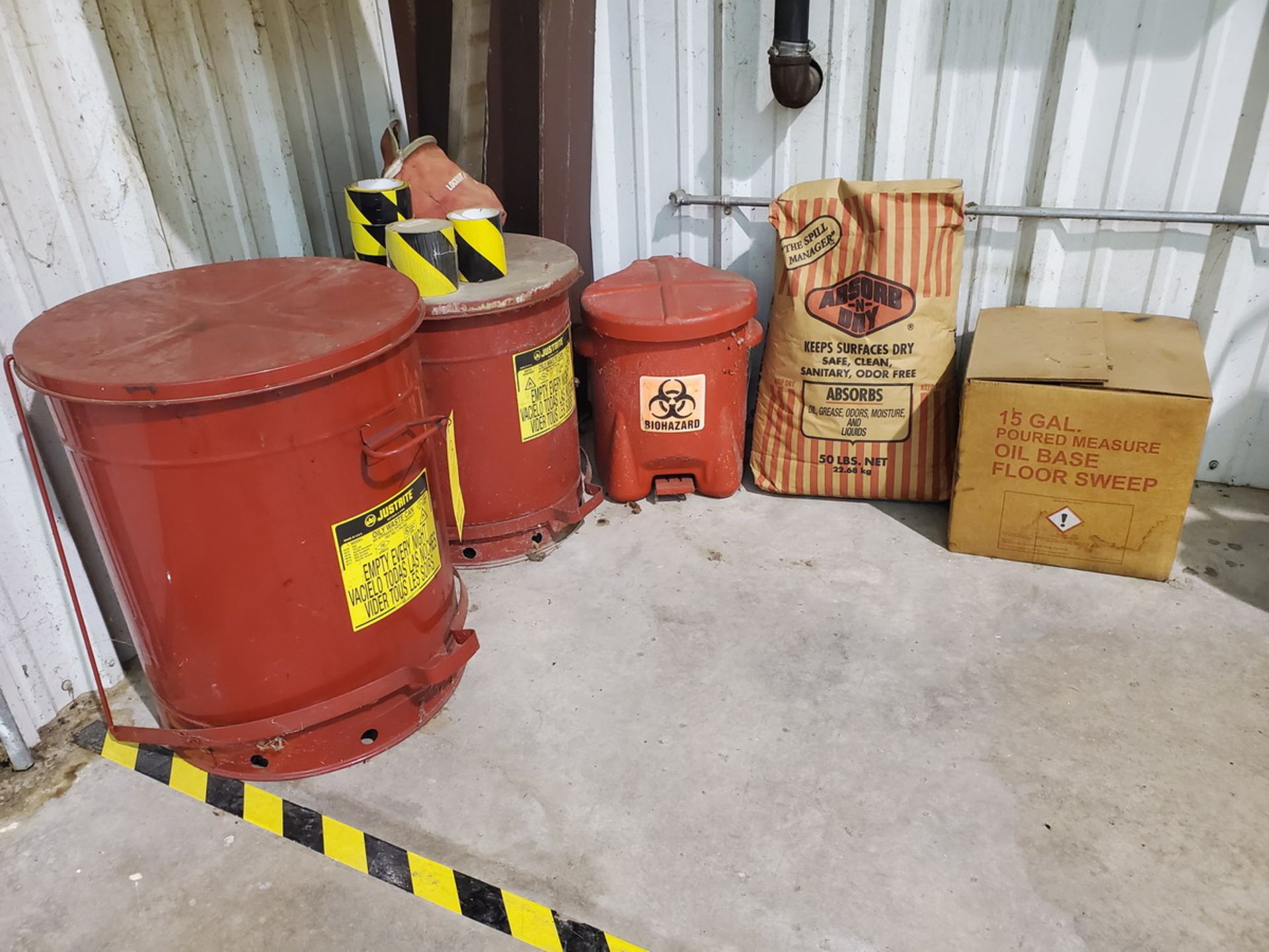 Oily Waste Cans W/ Assorted Absorbent - Image 2 of 3