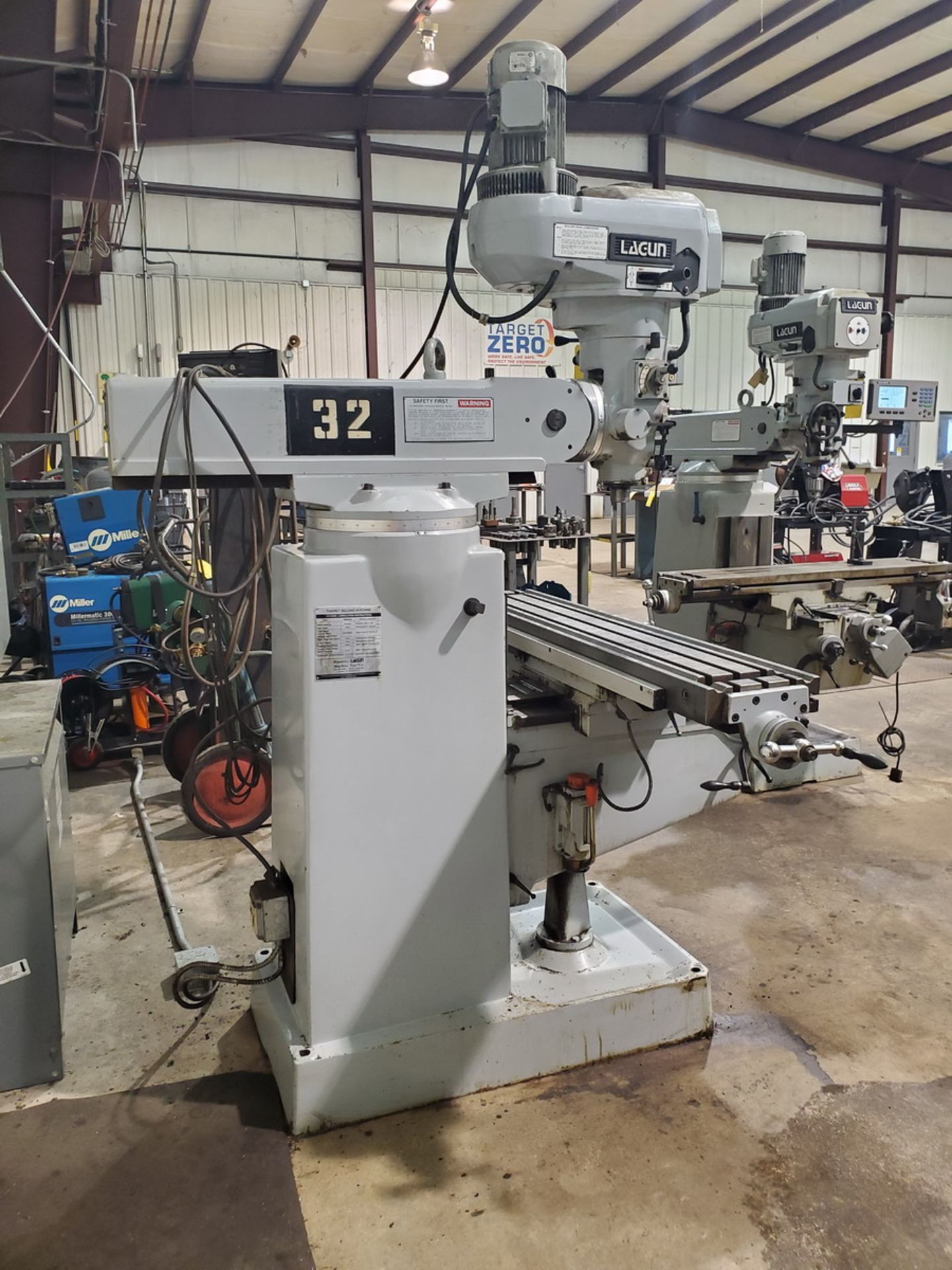 Lagun FTV 2 Turret Milling Machine W/ Acu-Rite Controller; 50" x 10" Slotted Table - Image 13 of 14