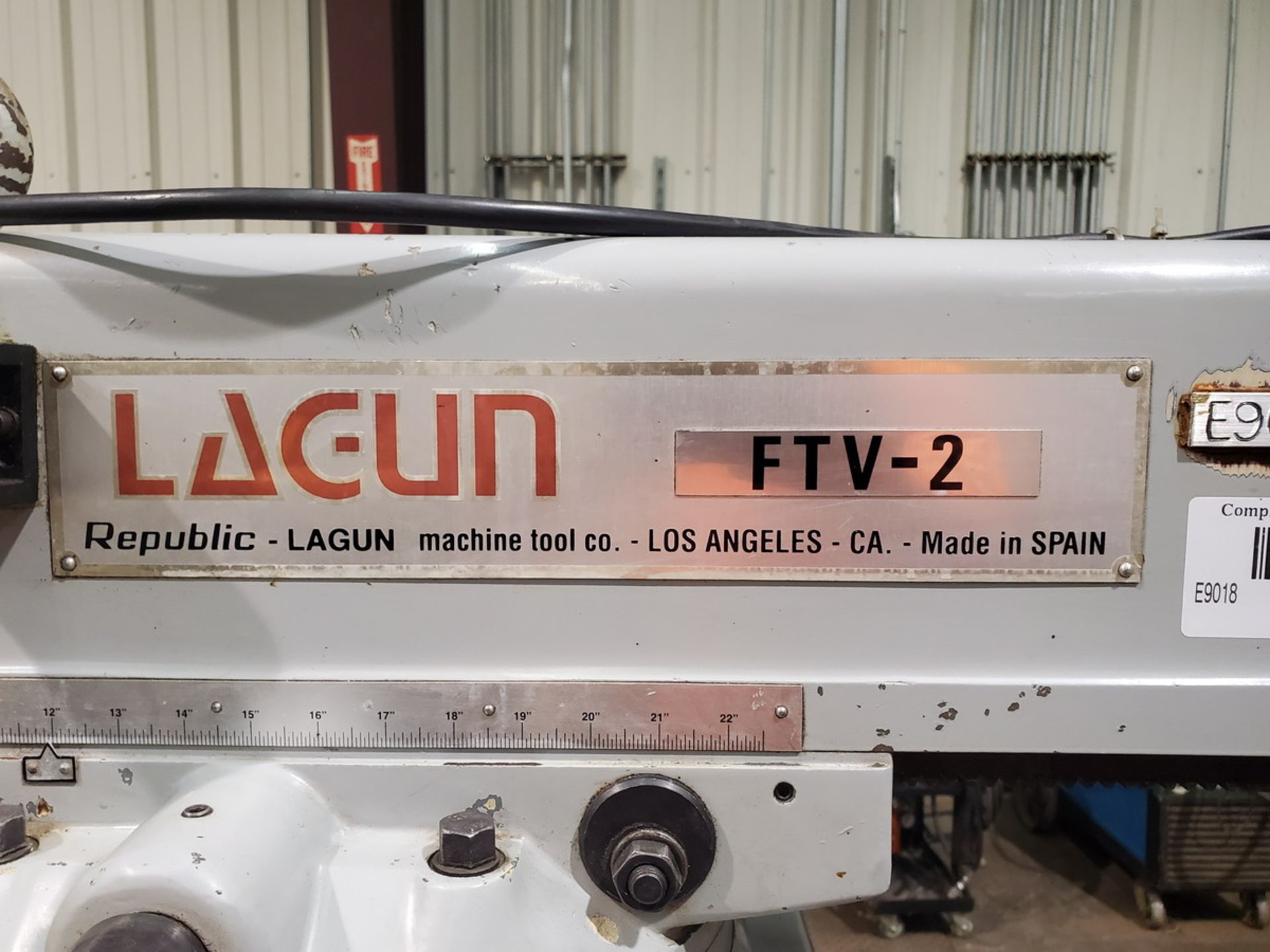 Lagun FTV 2 Turret Milling Machine W/ Acu-Rite Controller; 50" x 10" Slotted Table - Image 14 of 14