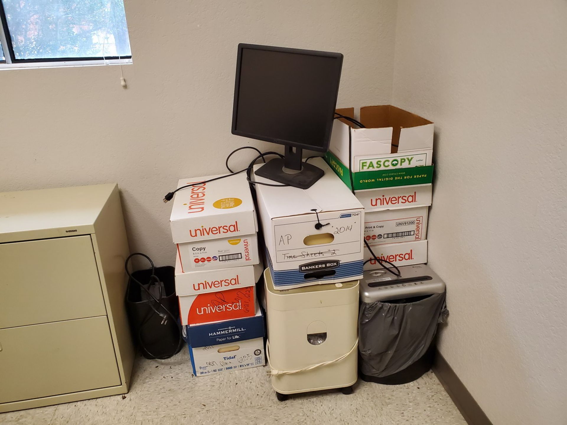Office Contents To Include But Not Limited To: L-Shape Desk, 2-Drawer File Cabinet, (2) - Image 3 of 6