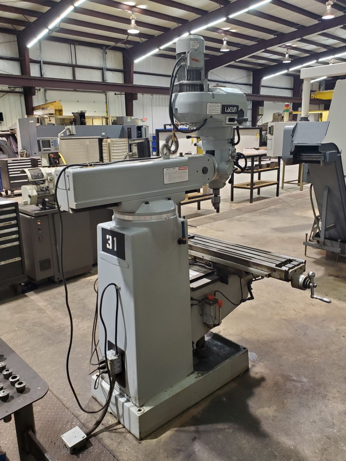 Lagun FTV 2 Turret Milling Machine W/ Acu-Rite Controller; 50" x 10" Slotted Table - Image 11 of 14