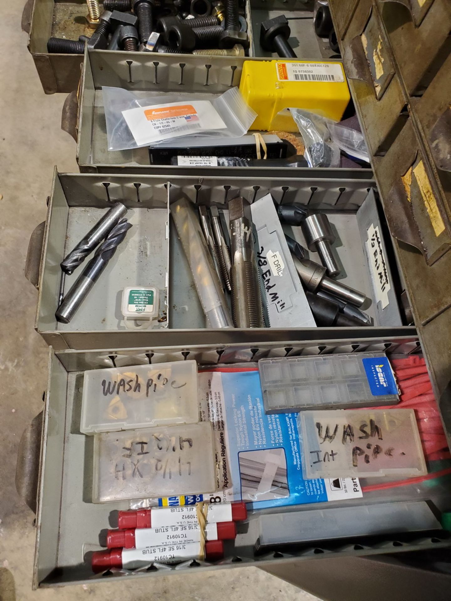 Assorted Matl. To Include But Not Limited To: Drill bits, Carbide Inserts, W/ Parts Bin, etc. - Image 9 of 13