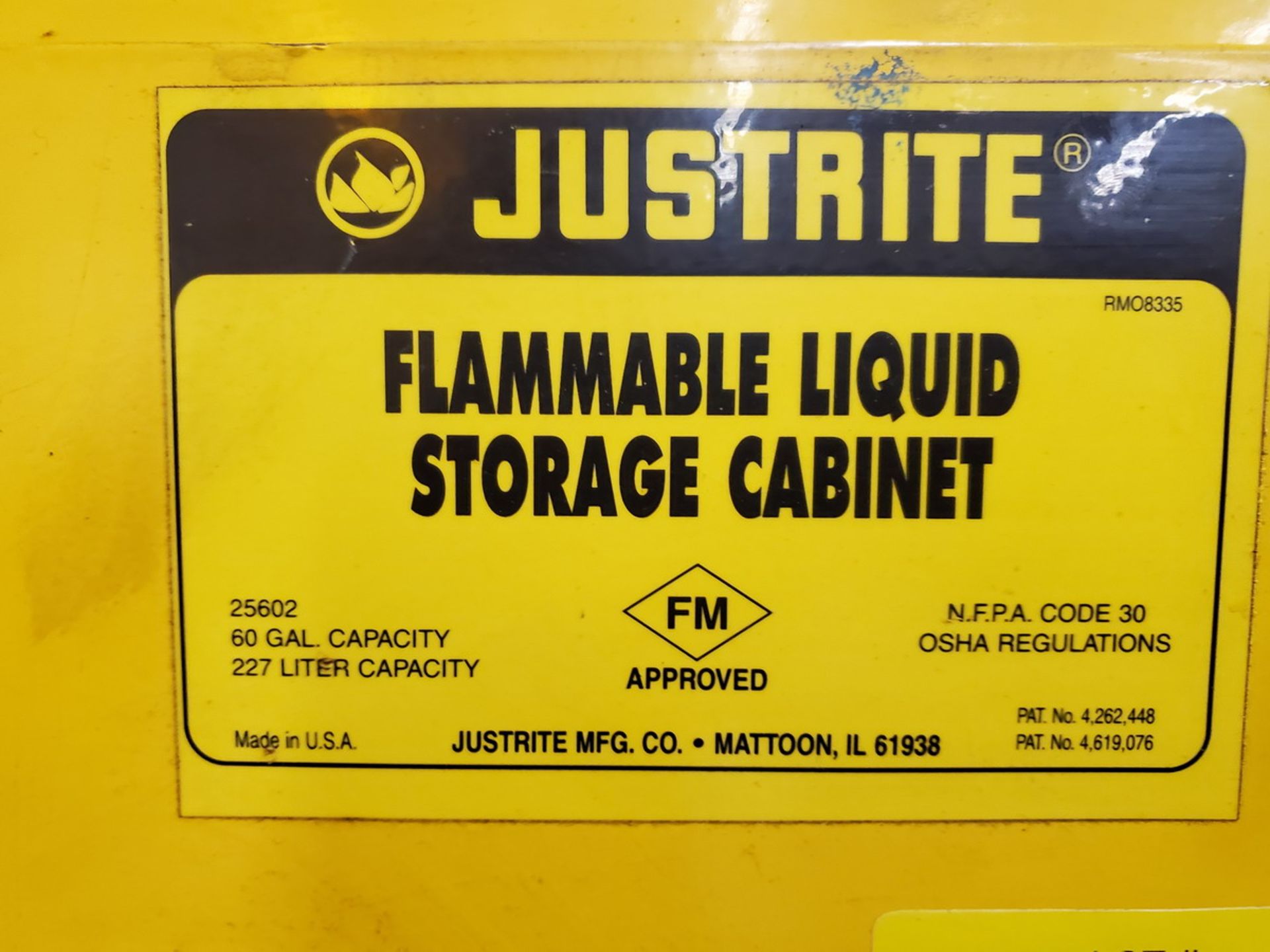 Just-Rite Flammable Locker 60gal Cap. - Image 3 of 3