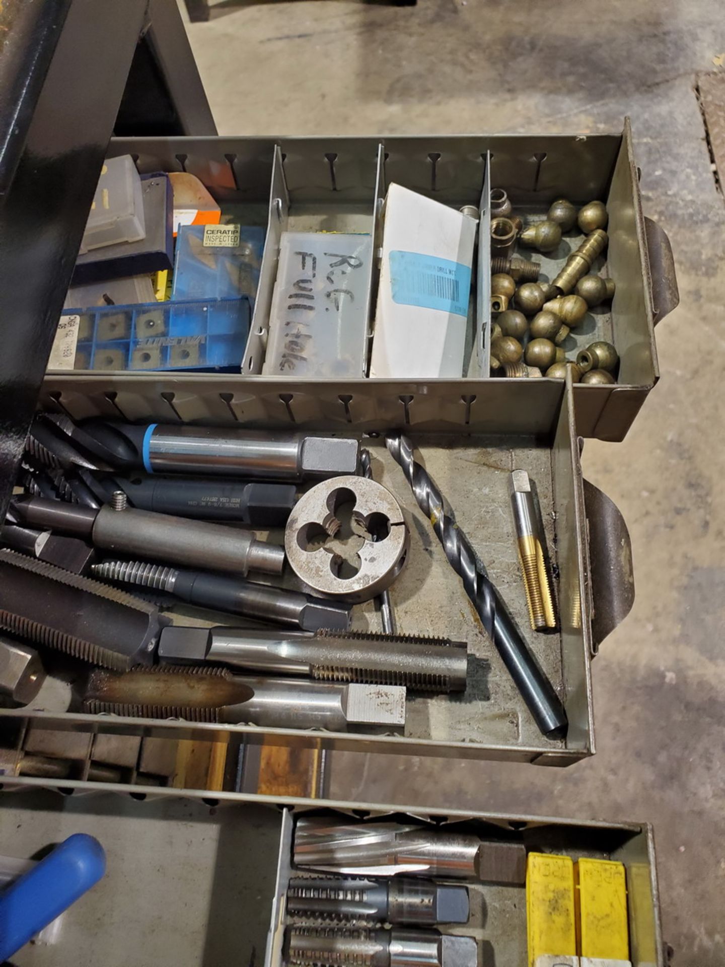 Assorted Matl. To Include But Not Limited To: Drill bits, Carbide Inserts, W/ Parts Bin, etc. - Image 5 of 13