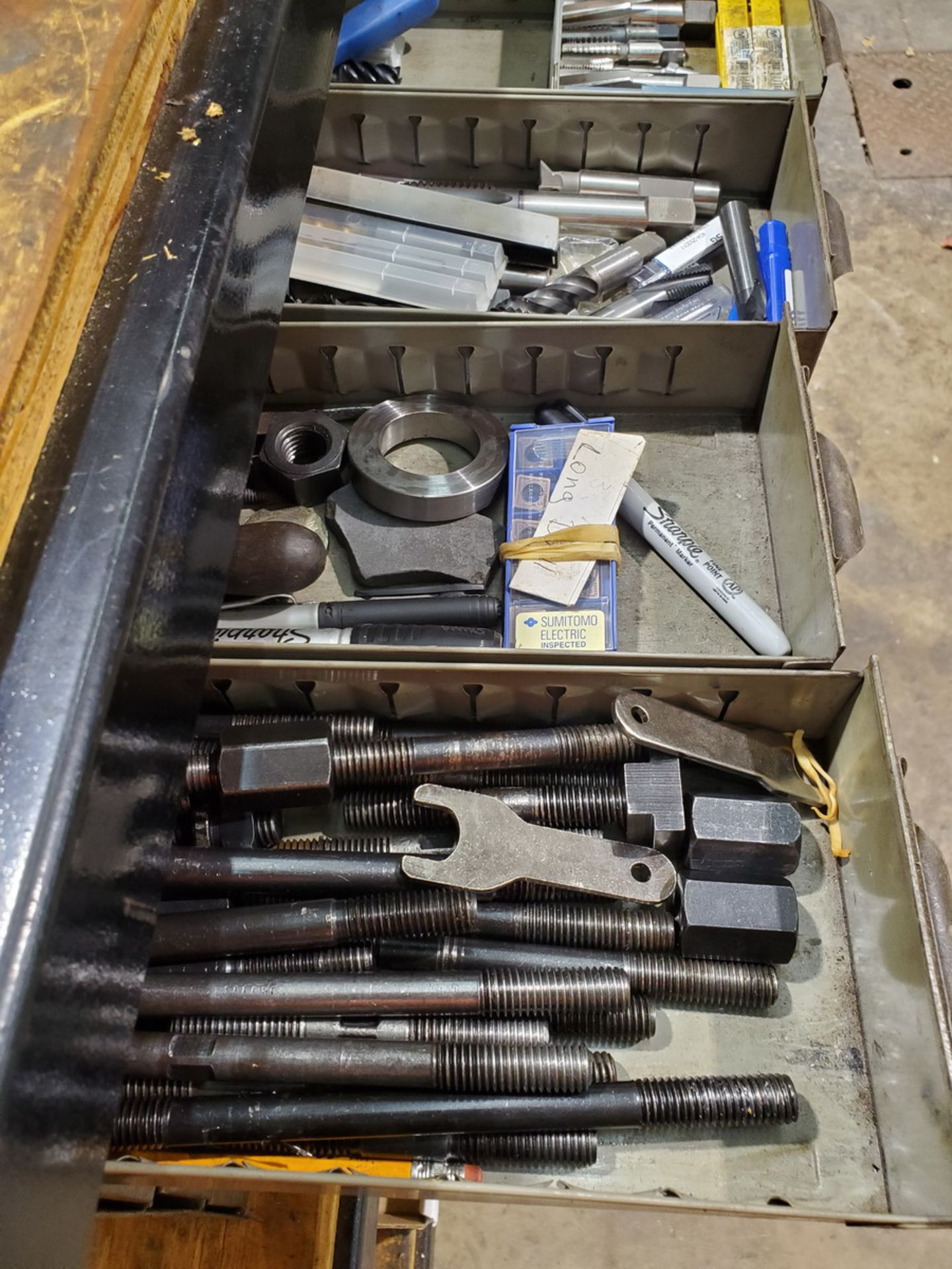 Assorted Matl. To Include But Not Limited To: Drill bits, Carbide Inserts, W/ Parts Bin, etc. - Image 3 of 13