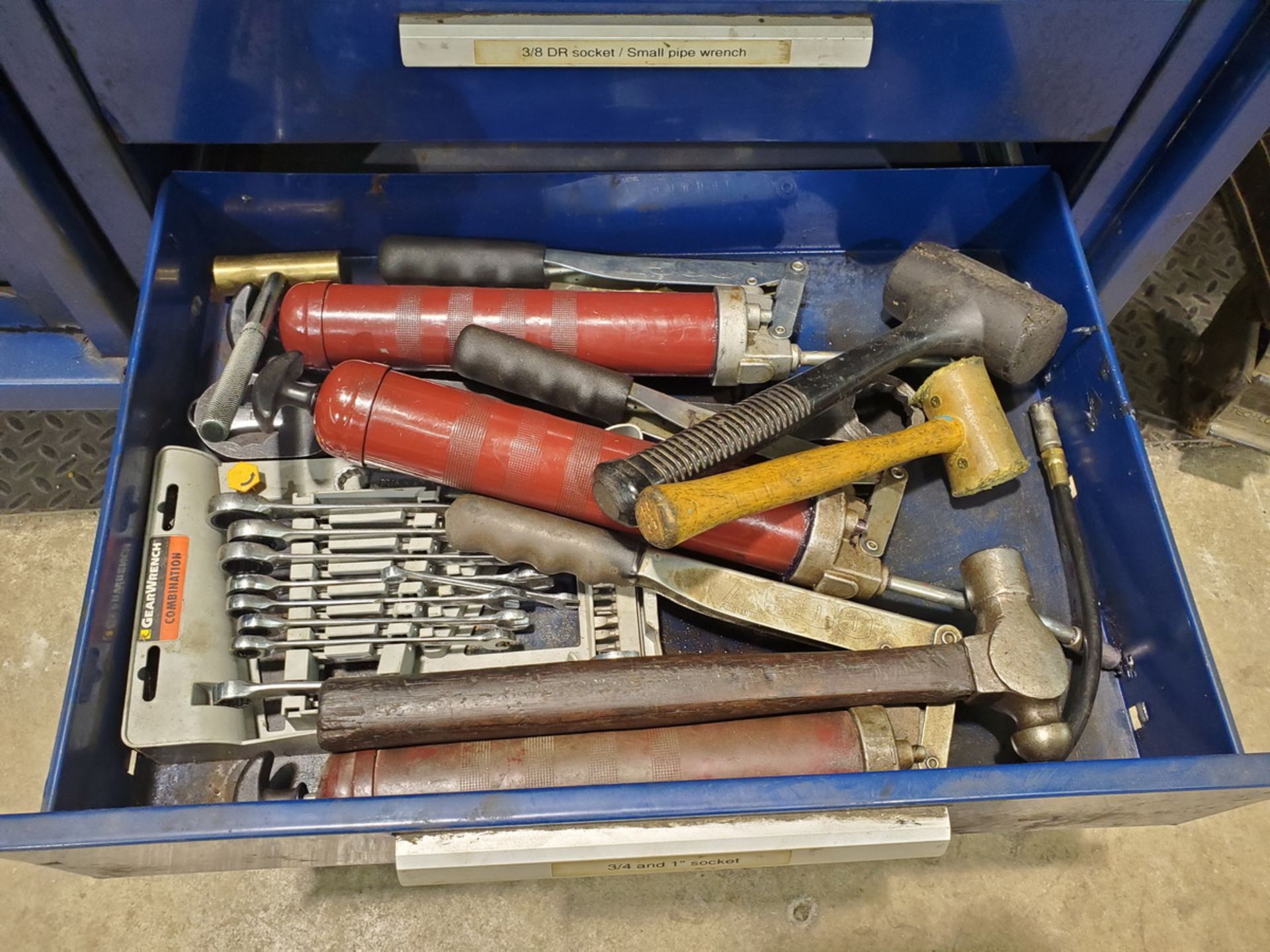 Kennedy Rolling Tool Box W/ Assorted Tooling: Die Grinders, Hammers, Screw Drivers, Wrenches, etc. - Image 13 of 13