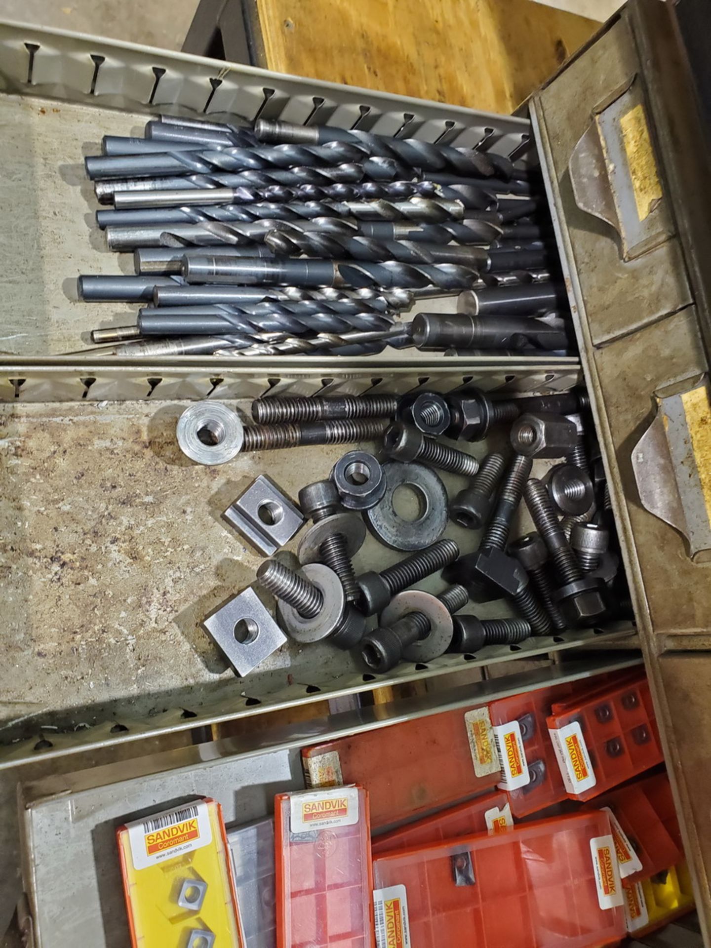 Assorted Matl. To Include But Not Limited To: Drill bits, Carbide Inserts, W/ Parts Bin, etc. - Image 8 of 13