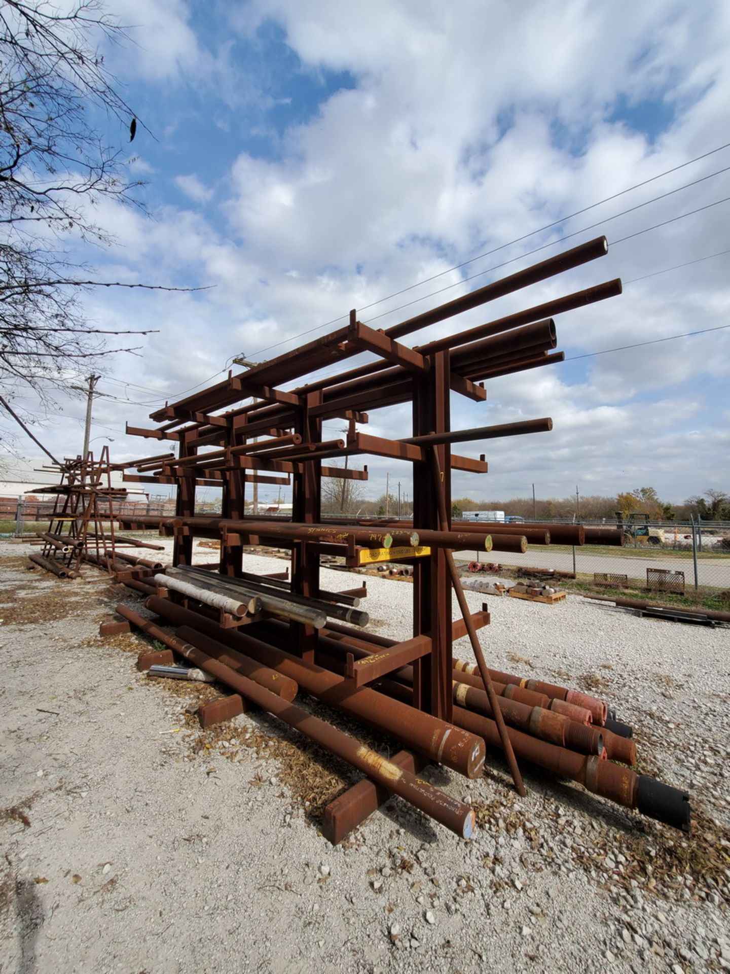 5-Tier 4-Post Double-Sided Cantilever Rack 189" x 84" x 120"H (Material Excluded)