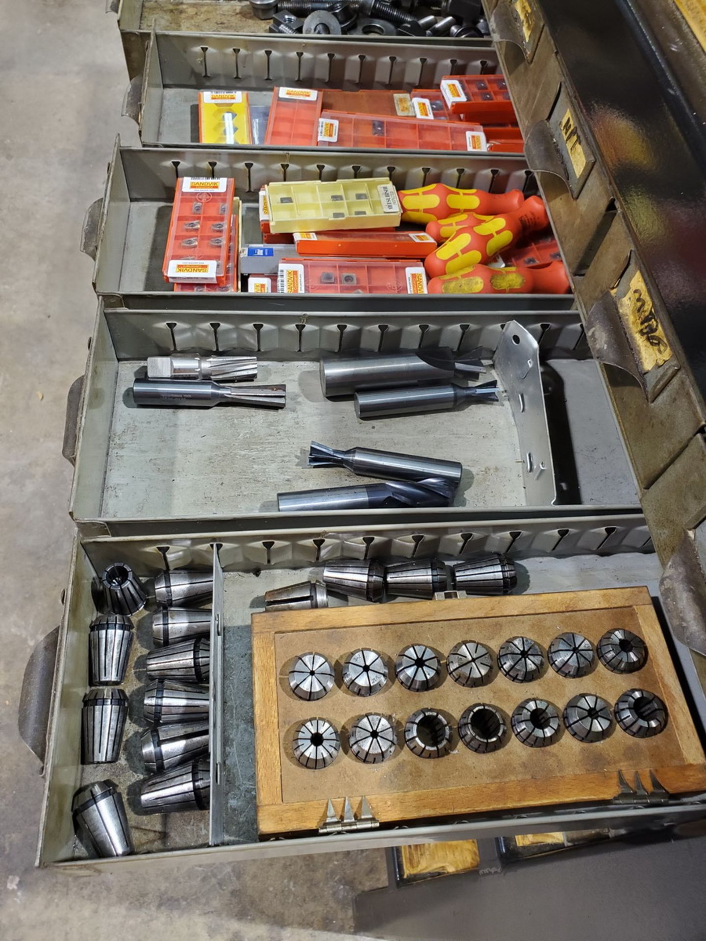 Assorted Matl. To Include But Not Limited To: Drill bits, Carbide Inserts, W/ Parts Bin, etc. - Image 6 of 13