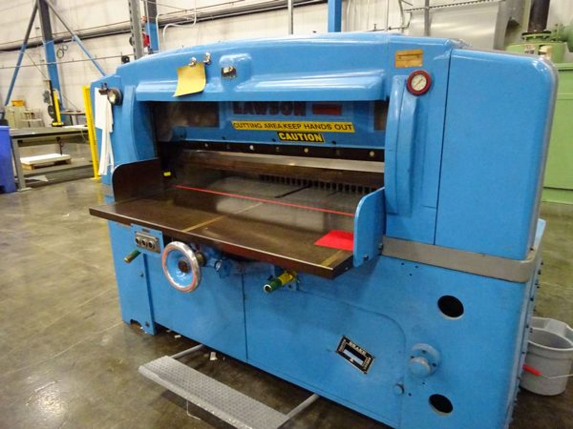 Lawson 52" paper cutter, s/n 428 (Located in South Hadley, MA)