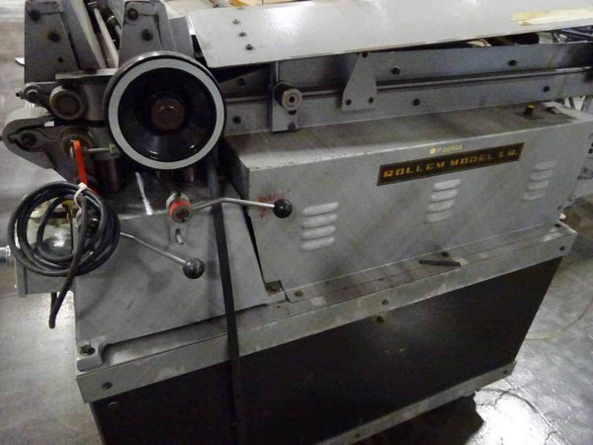 Rollem TRT42 pile fed perf - scorer, s/n TR192/31 w/ Autofeeds mobile vacuum stream feeder, s/n - Image 3 of 7