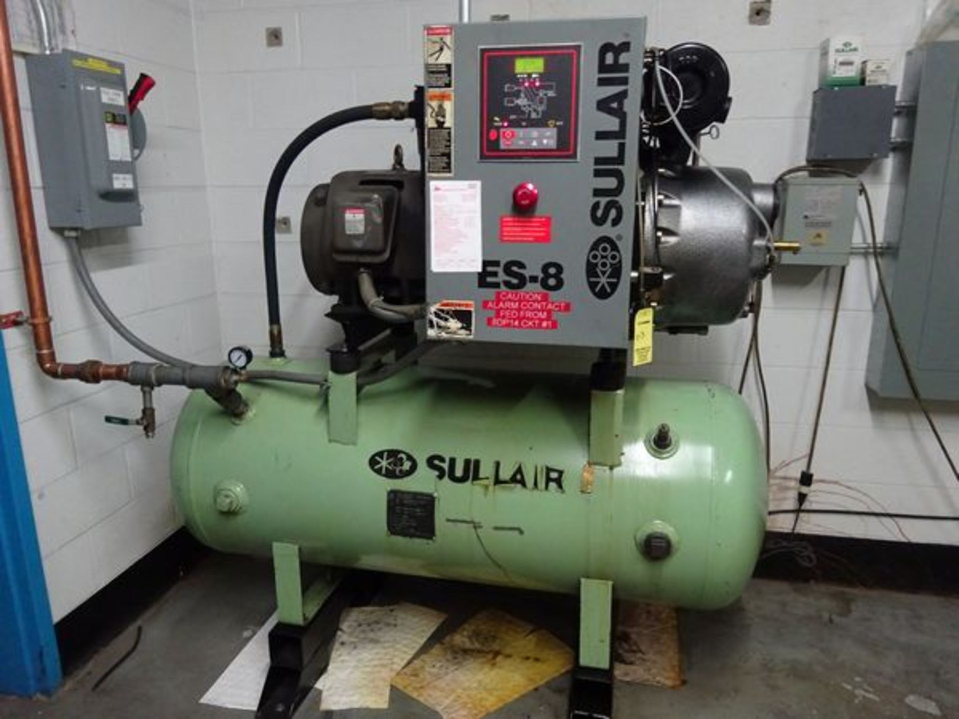 Sullair ES8-30H ACAC 460V 30HP air compressor, s/n 003-104133 (Located in Seabrook, NH)(This machine