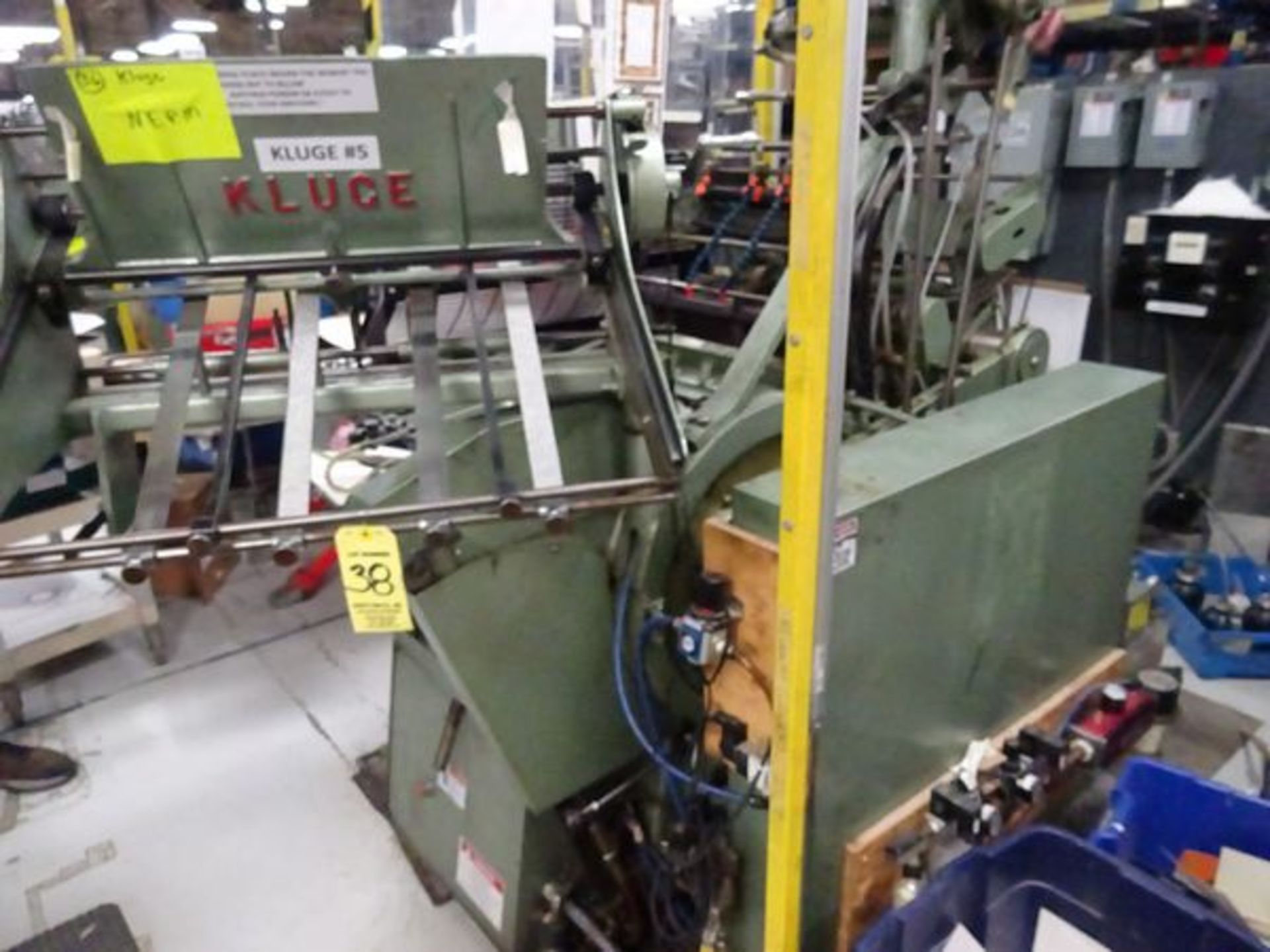 Kluge EHD 14 x 22 auto fed die cutter/ foil stamper w/ safety covers, s/n EHD1455788 (Located in - Image 3 of 4