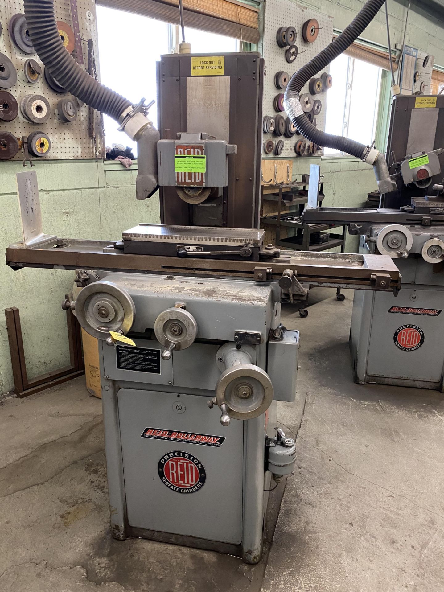 Reid Roll Away, 618-HR, 6" x 18" Surface Grinder, s/n 17428, 6" x 18" Mag Chuck (RIG PRICE $300.00)