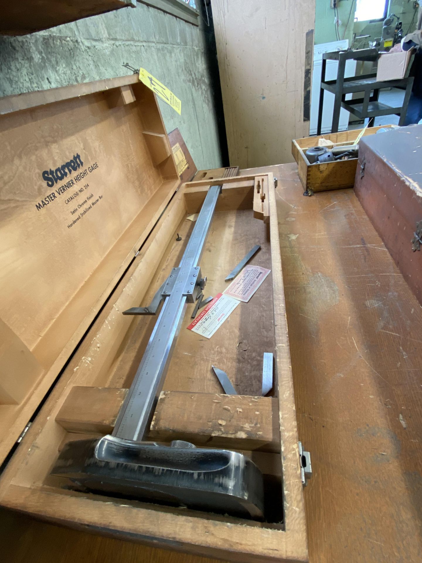 Starrett #254 Master Vernier Height Gage w/ Case (RIG PRICE $5.00) - Image 3 of 4