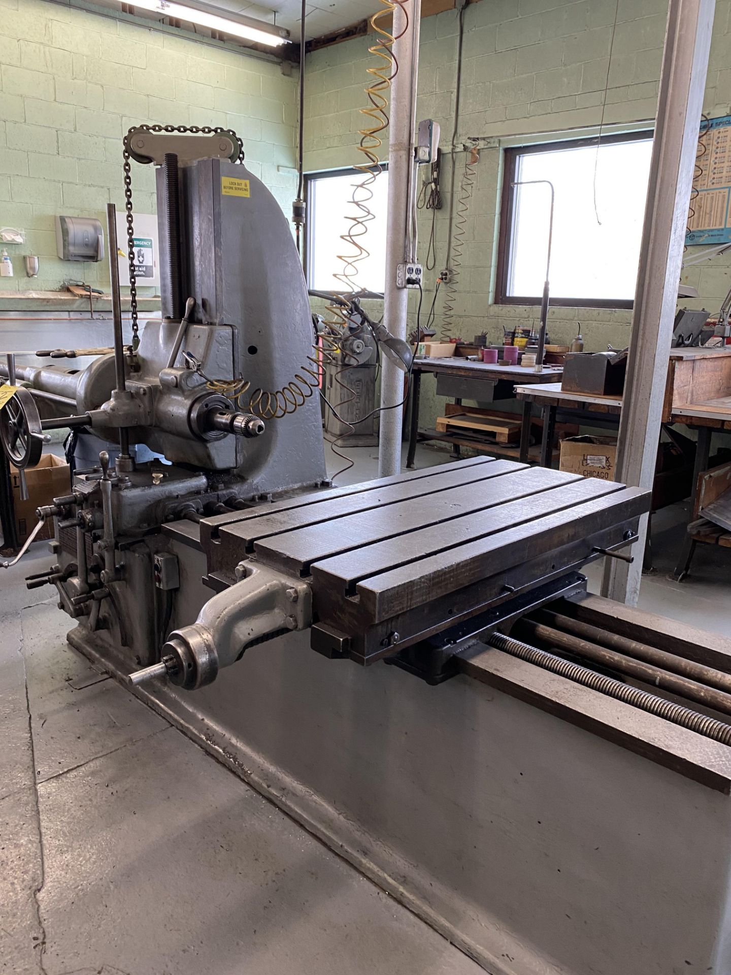 Lucas 31 Horizontal Boring Mill, 22" x 42" Slotted Table (RIG PRICE $800.00)