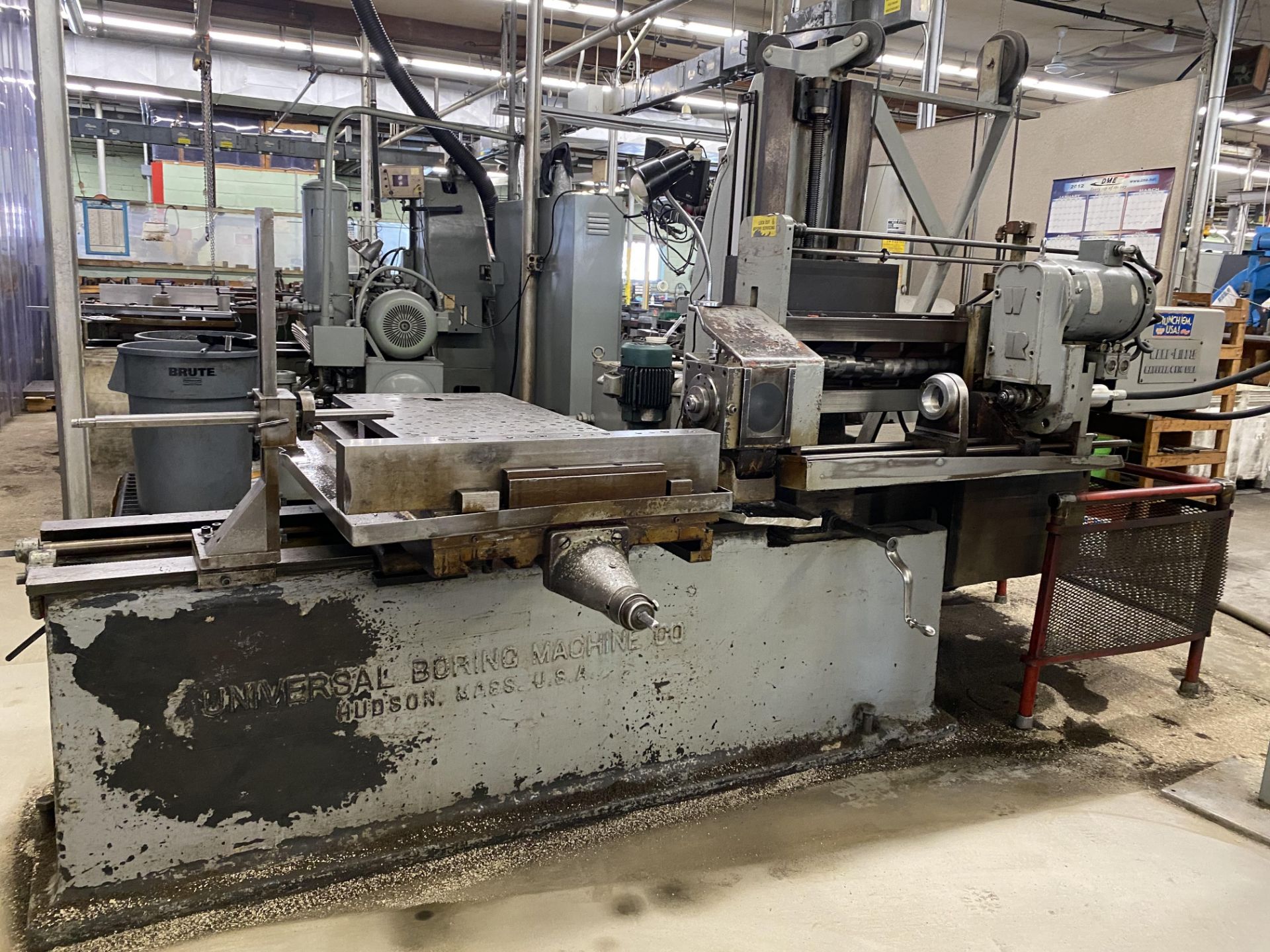 Universal Boring Machine Co. & Gun Drill Base w/ Ward Riddle Co. Gun Drill Model A-518HD, s/n A- - Image 2 of 11