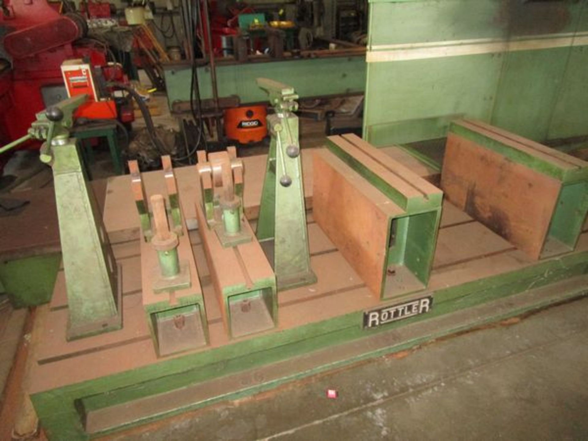 (1) Rottler F88 CNC Cylinder Boring Machine, S/N 18018, Actek Control, 110" x 34" Table Base, (1) - Image 3 of 4