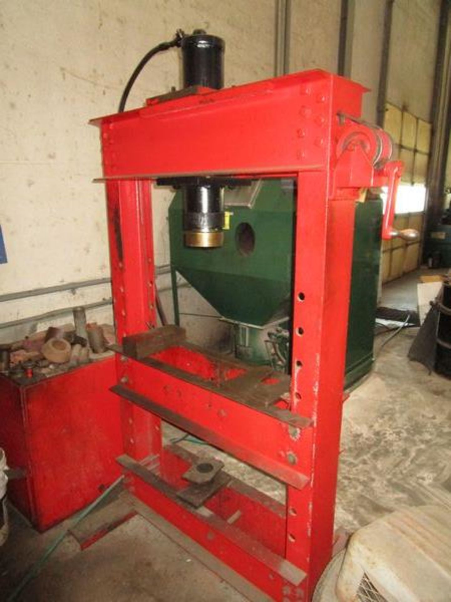 (1) Approx. 50 Ton Hydraulic "H" Frame Press w/ Tooling