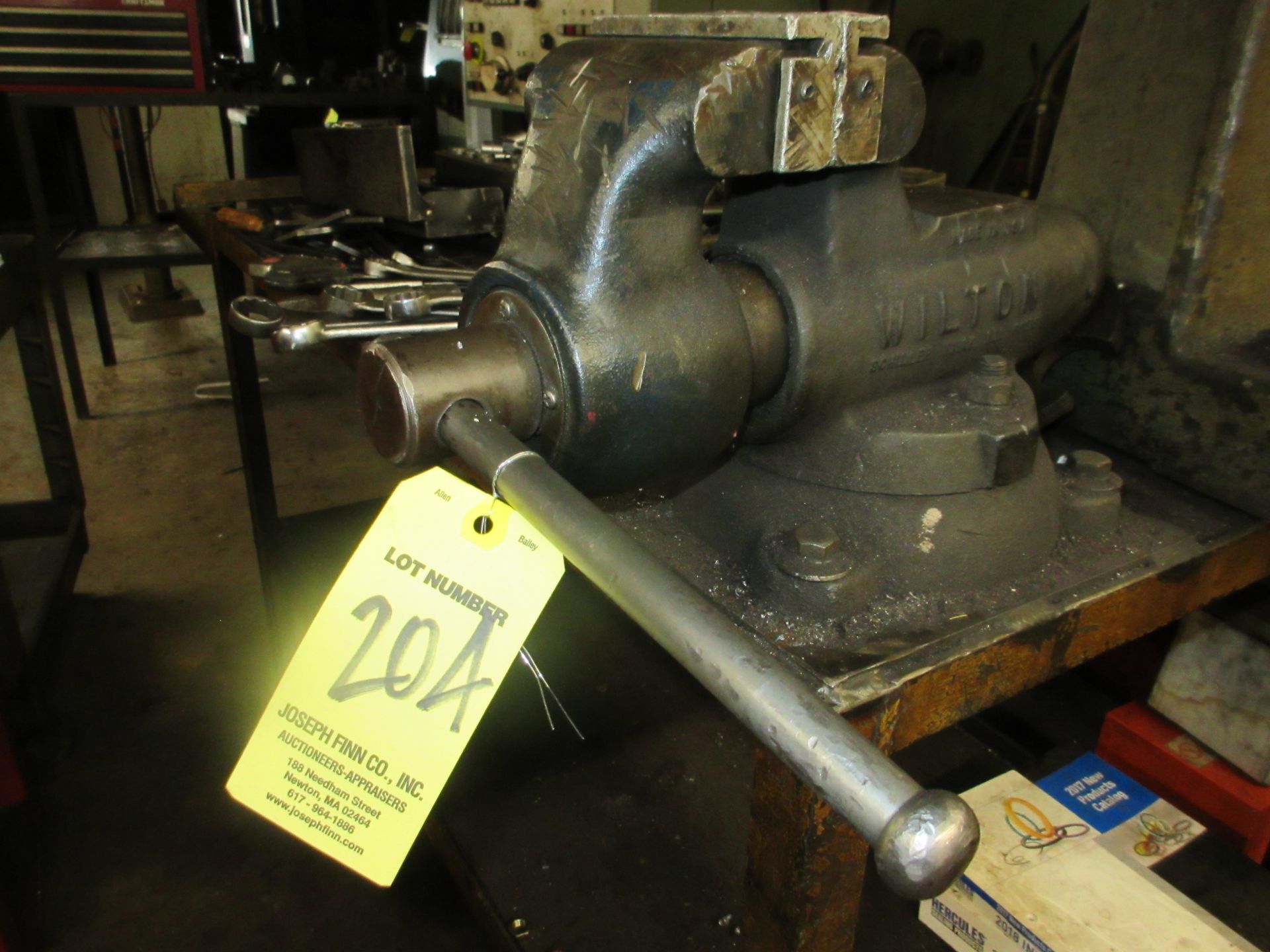 (1) Wilton 4" Vise w/ Port. Steel Table