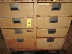 (1) 8-Drawer Metal Cabinet w/ Hardware