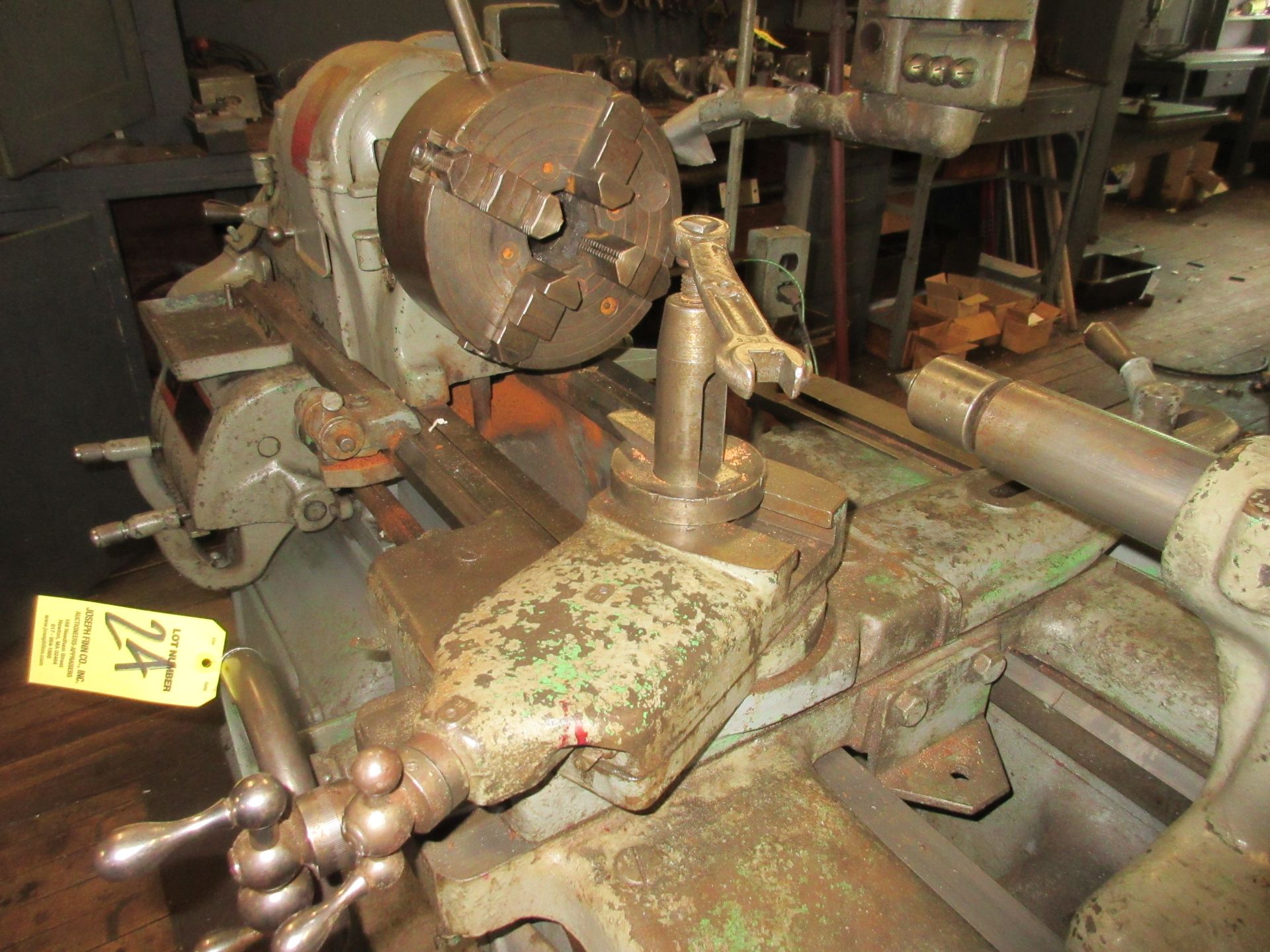 (1) South Bend Precision Lathe Cat.# CL-8155-C, S/N 3475HKR9, 16" Swing, 10" (4) Jaw Chuck, Chuck - Image 5 of 5