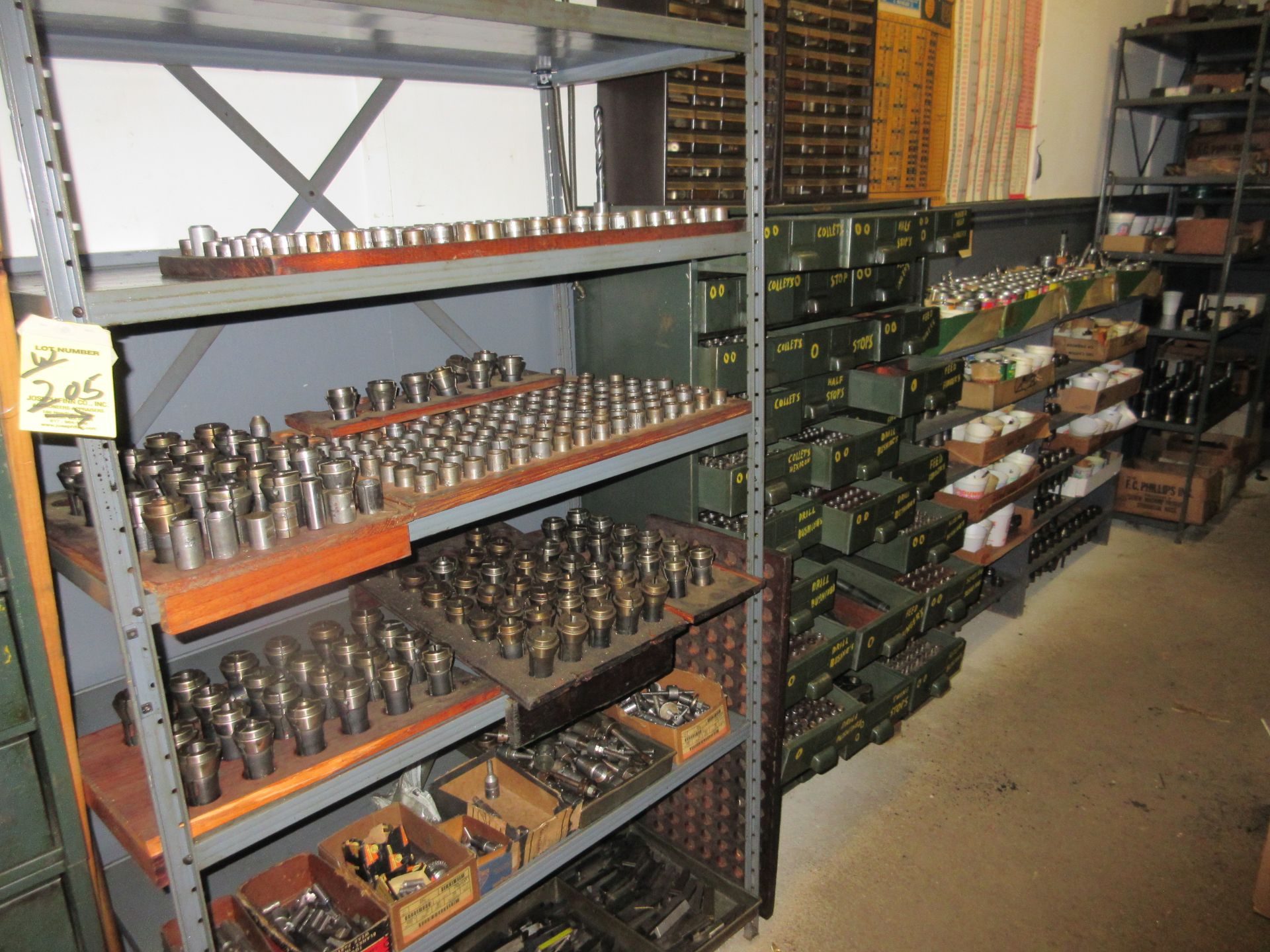 LOT Asst. Collets, Bushings, Drills, Chucks, Cutters, Tool Holders, Machine Parts, Knurling Tools in - Image 3 of 17