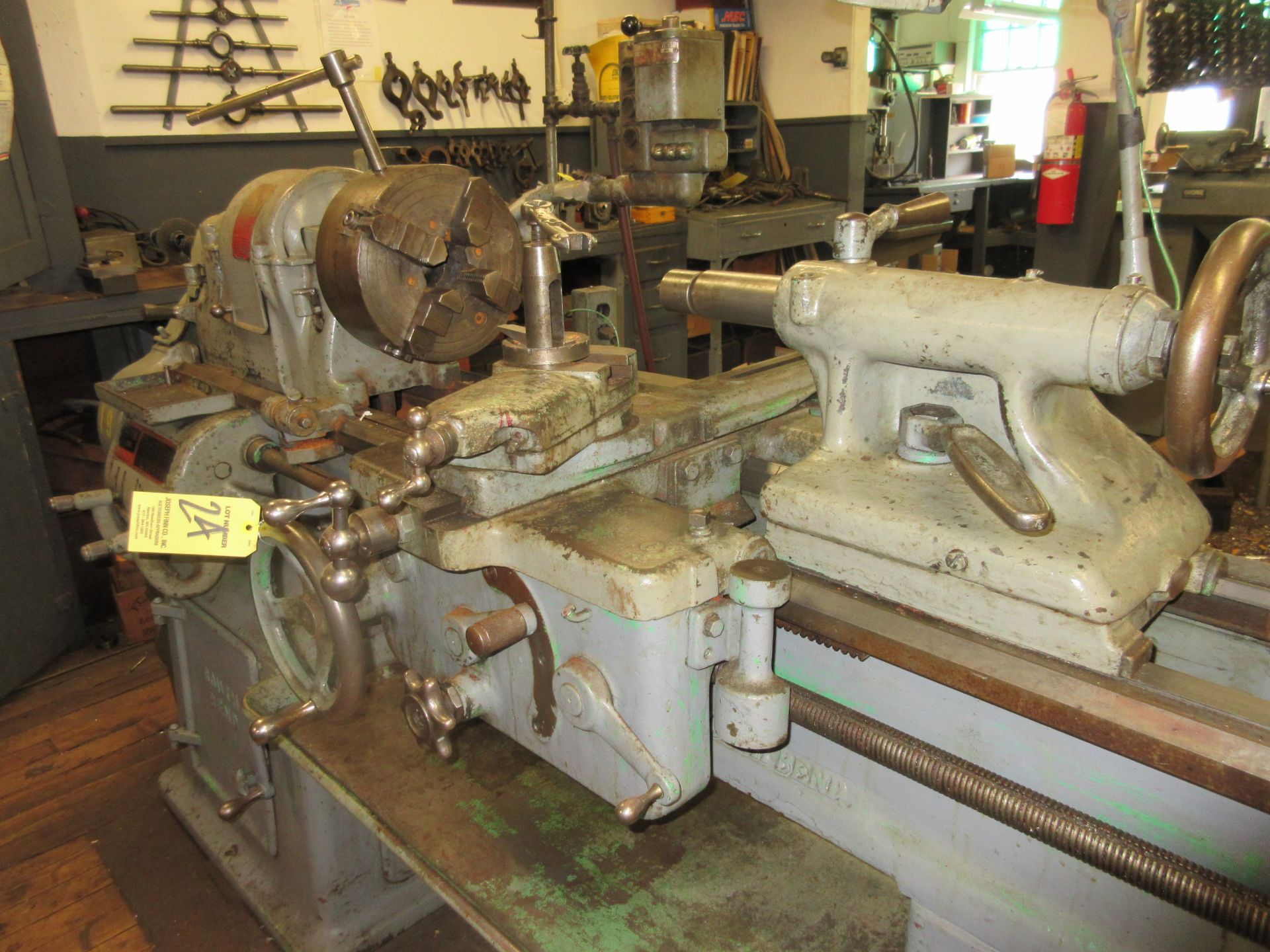 (1) South Bend Precision Lathe Cat.# CL-8155-C, S/N 3475HKR9, 16" Swing, 10" (4) Jaw Chuck, Chuck - Image 3 of 5