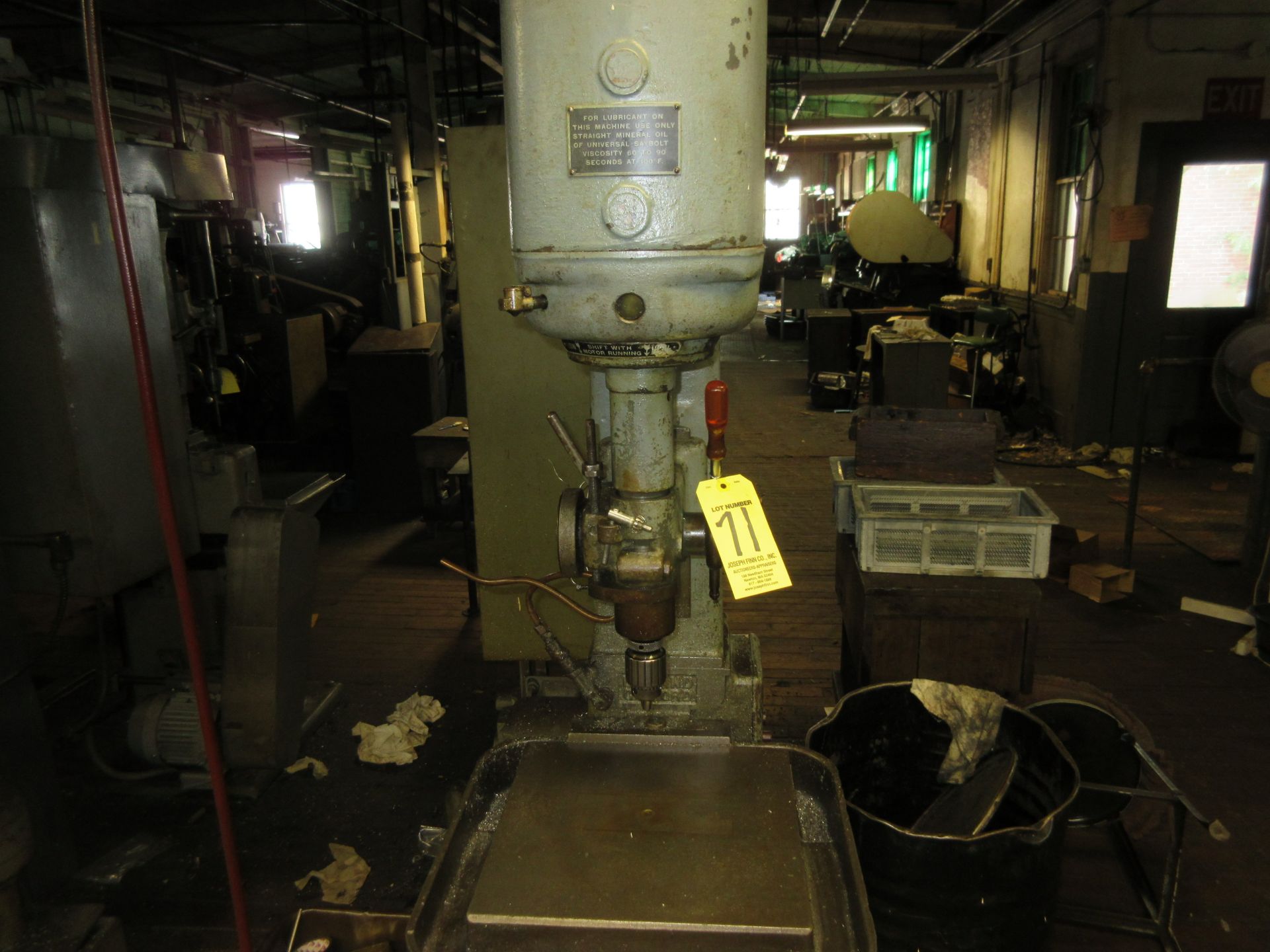 (1) Leland Gifford Single Spindle Production Drill , 12.5" Table
