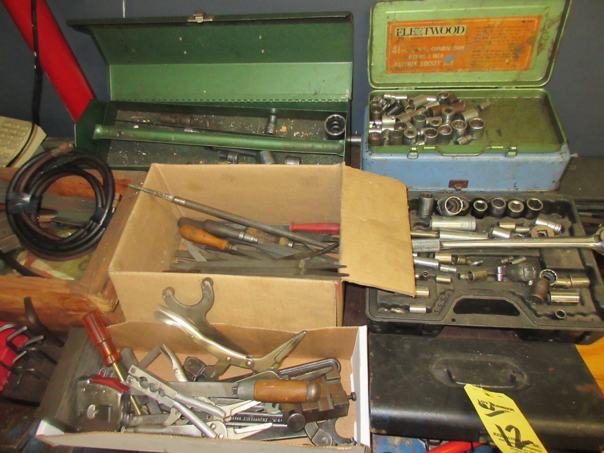 LOT Asst. Tools, Socket Wrenches, Sockets, Clamps, Gear Pullers, Files, Etc. - Image 3 of 4