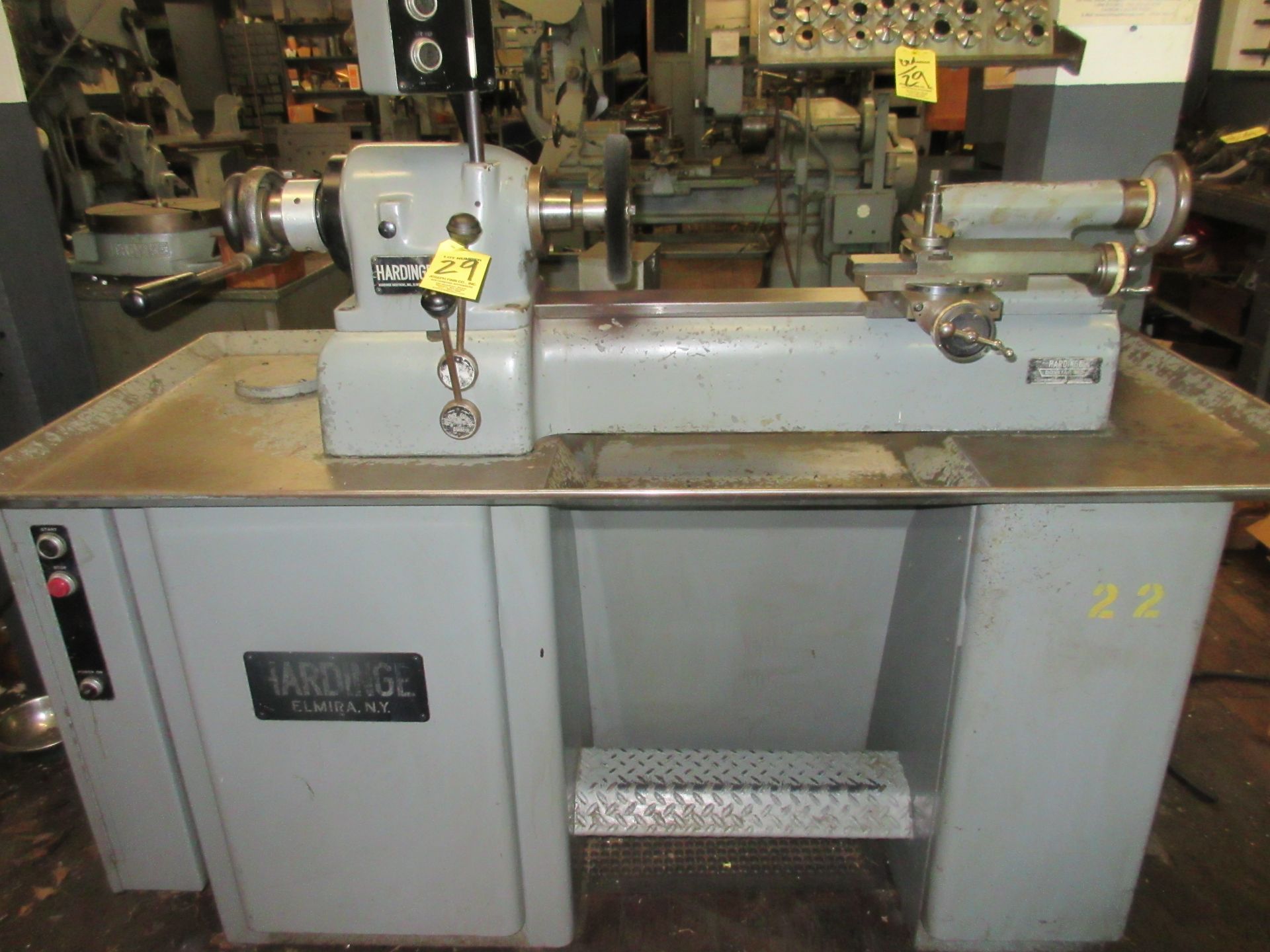 (1) Hardinge DV-59 Chucker, Dovetail Bed, Apr. (75) Collets