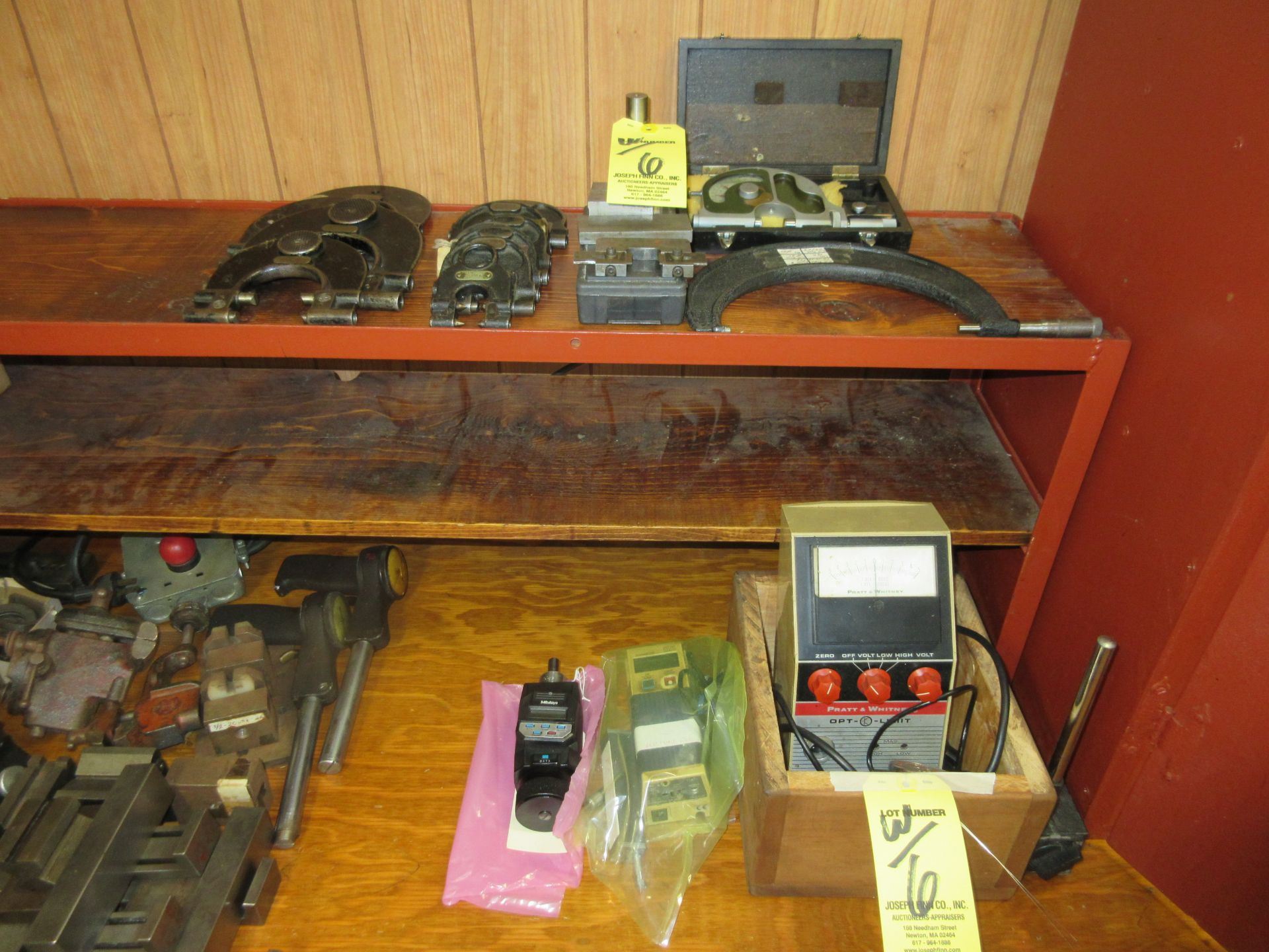 LOT Asst. Stands, Blocks, Gages, Holders, Mics, Etc. on Bench - Image 2 of 3