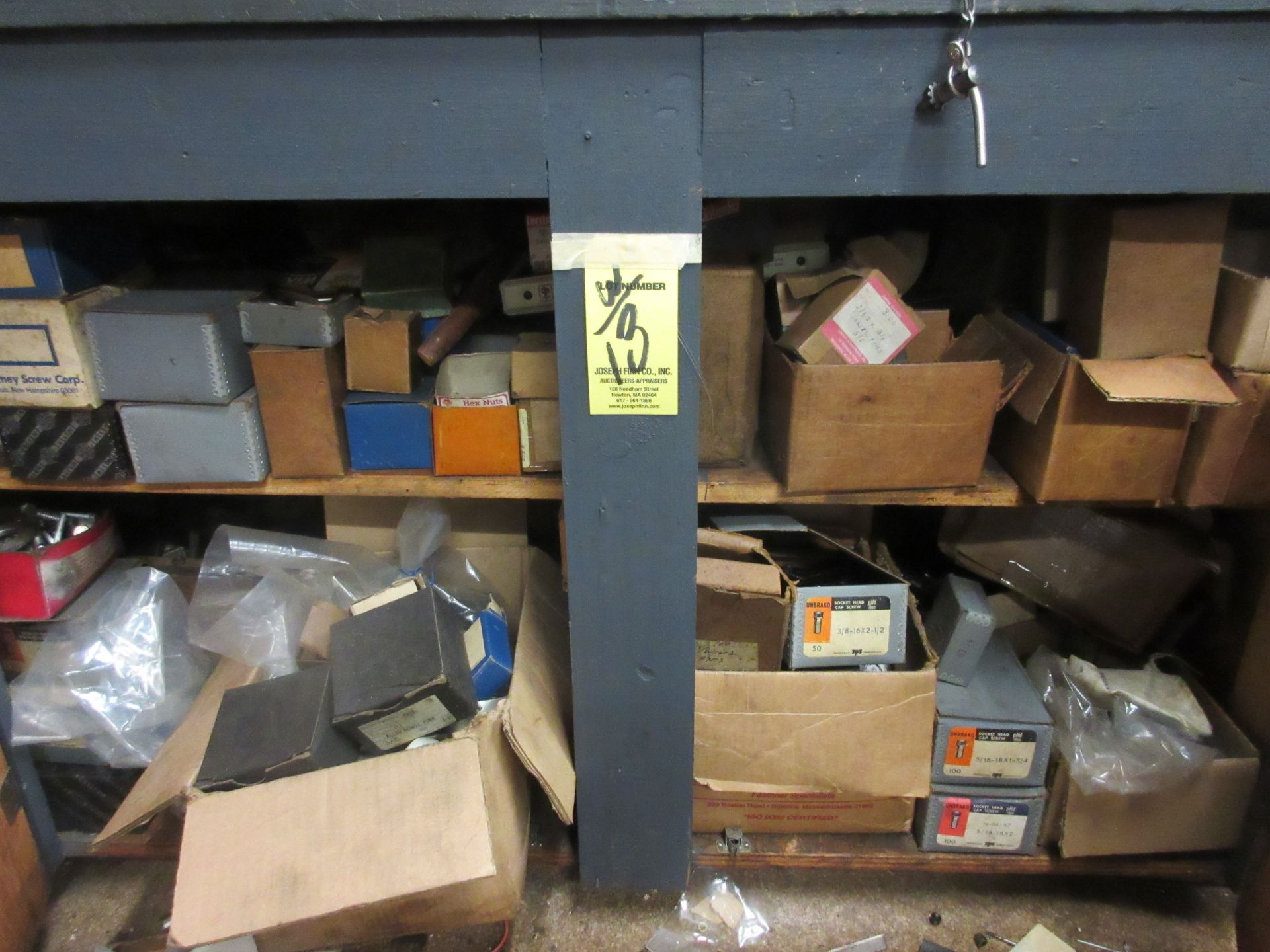 LOT Asst. Pins, Nuts, Bolts, Washers, Screws, Ring Gages, Pin Gages, Hardware, Parts Cabinets, Along