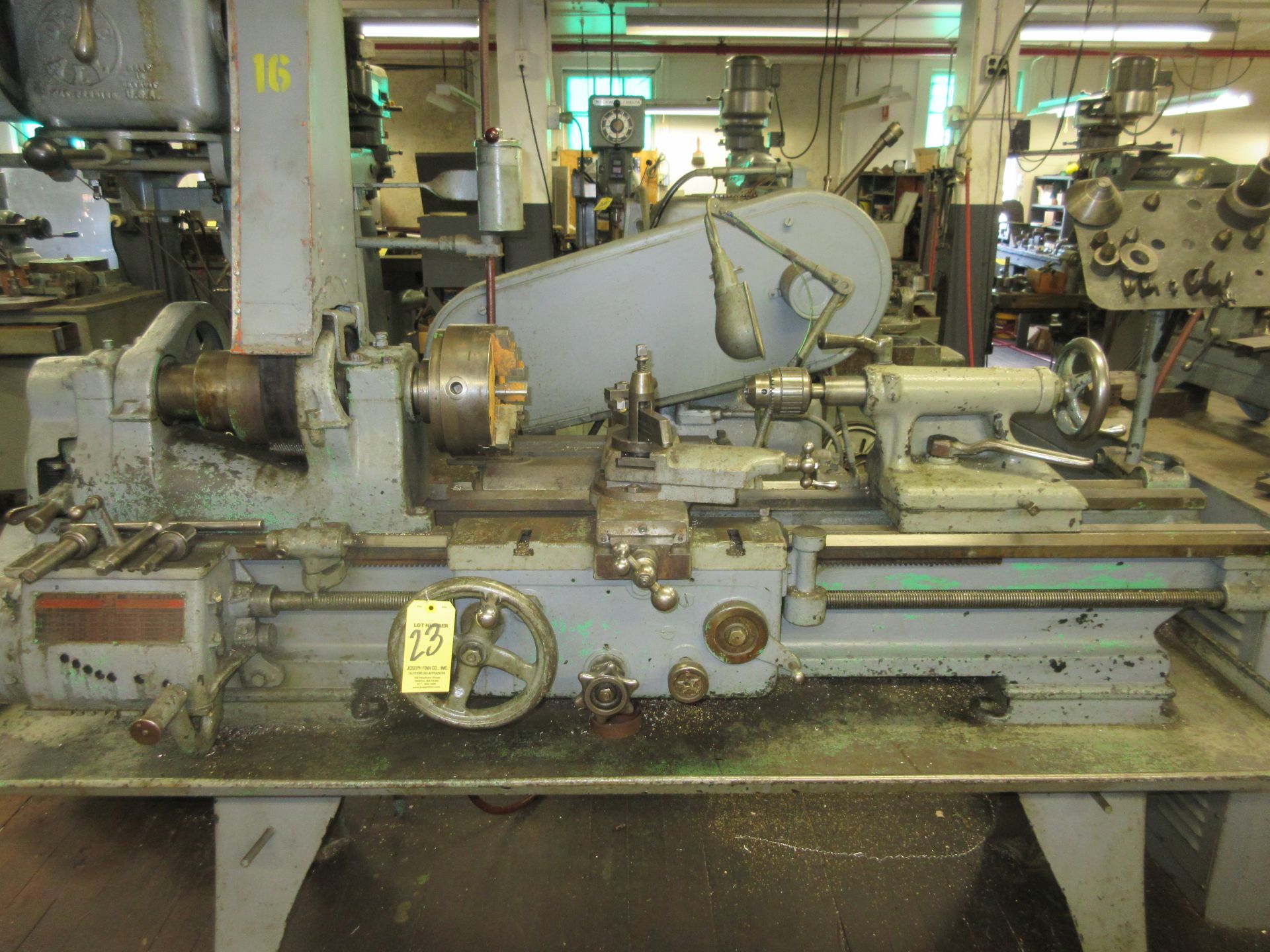 (1) South Bend Lathe, S/N 45141, 8" (3) Jaw Chuck, 16" Swing